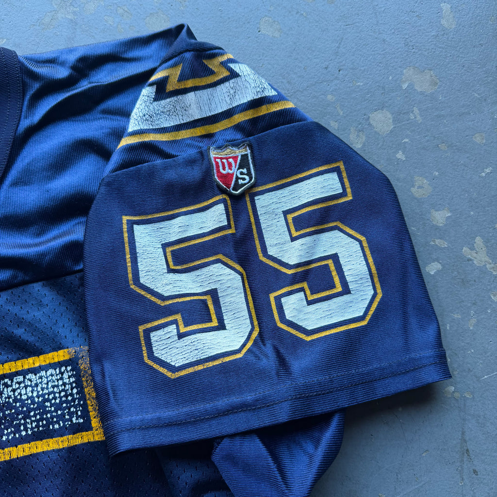 90’S WILSON CHARGERS JUNIOR SEAU NAVY BLUE JERSEY (XL)