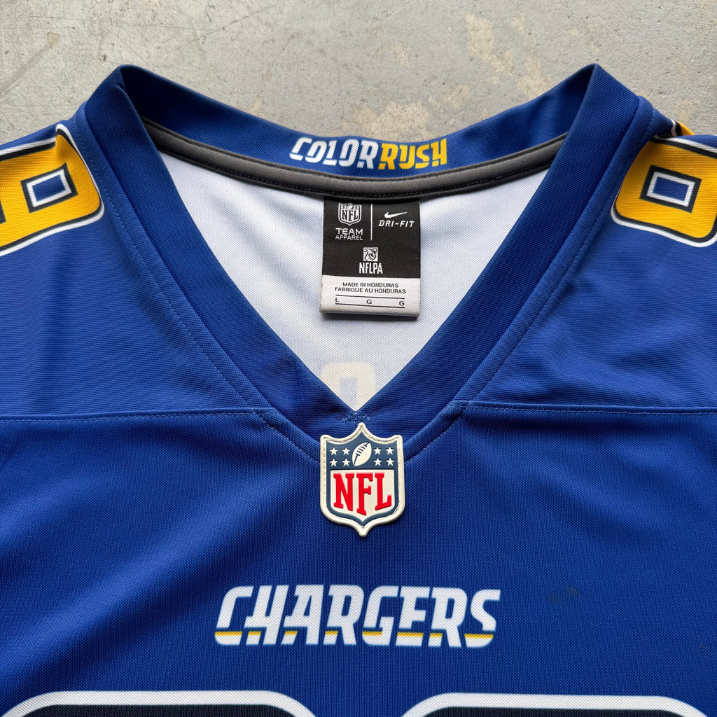 CHARGERS JOEY BOSA NIKE DRI FIT JERSEY SHIRT (L)