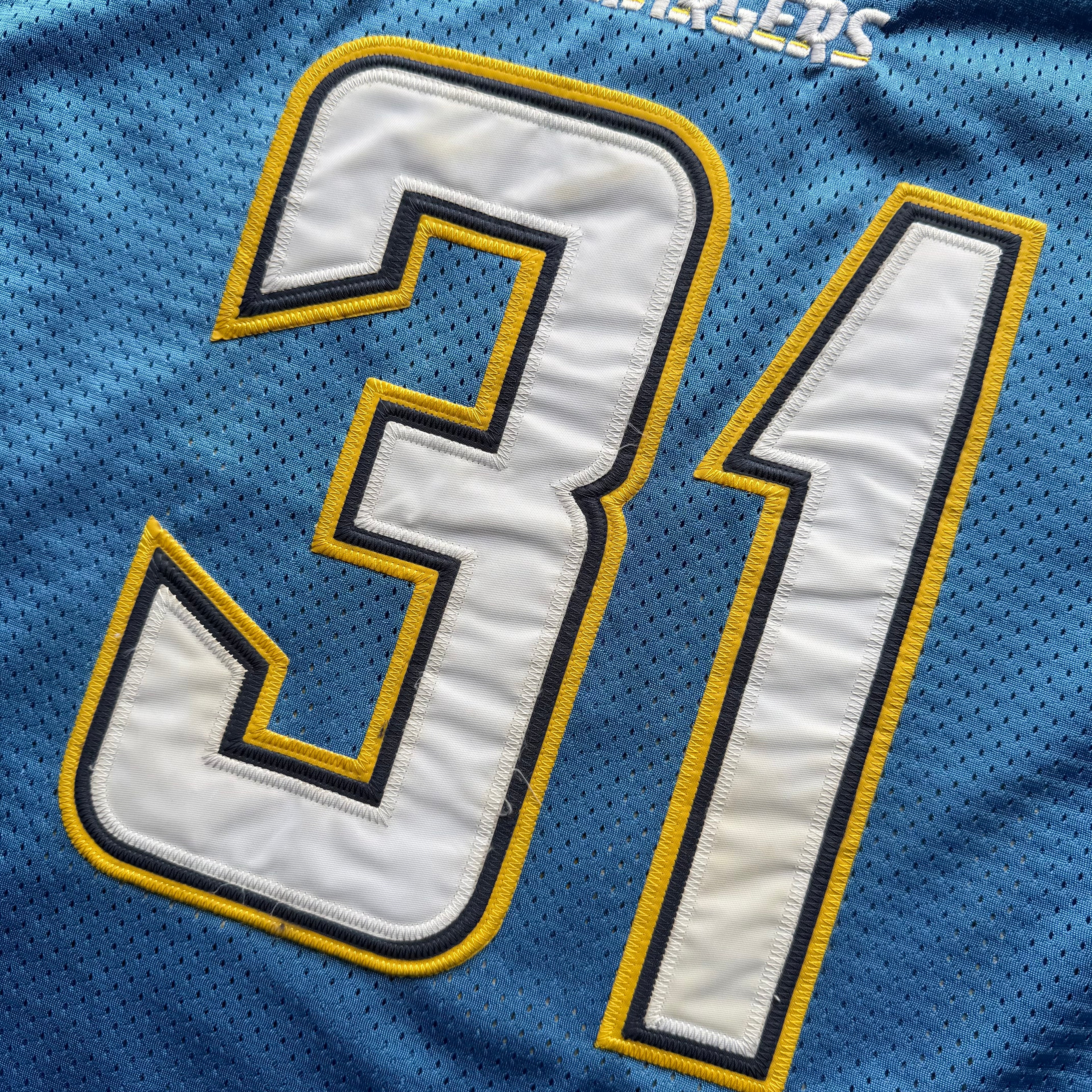 00’S REEBOK CHARGERS ANTONIO CROMARTIE POWDER BLUE JERSEY (48) XL