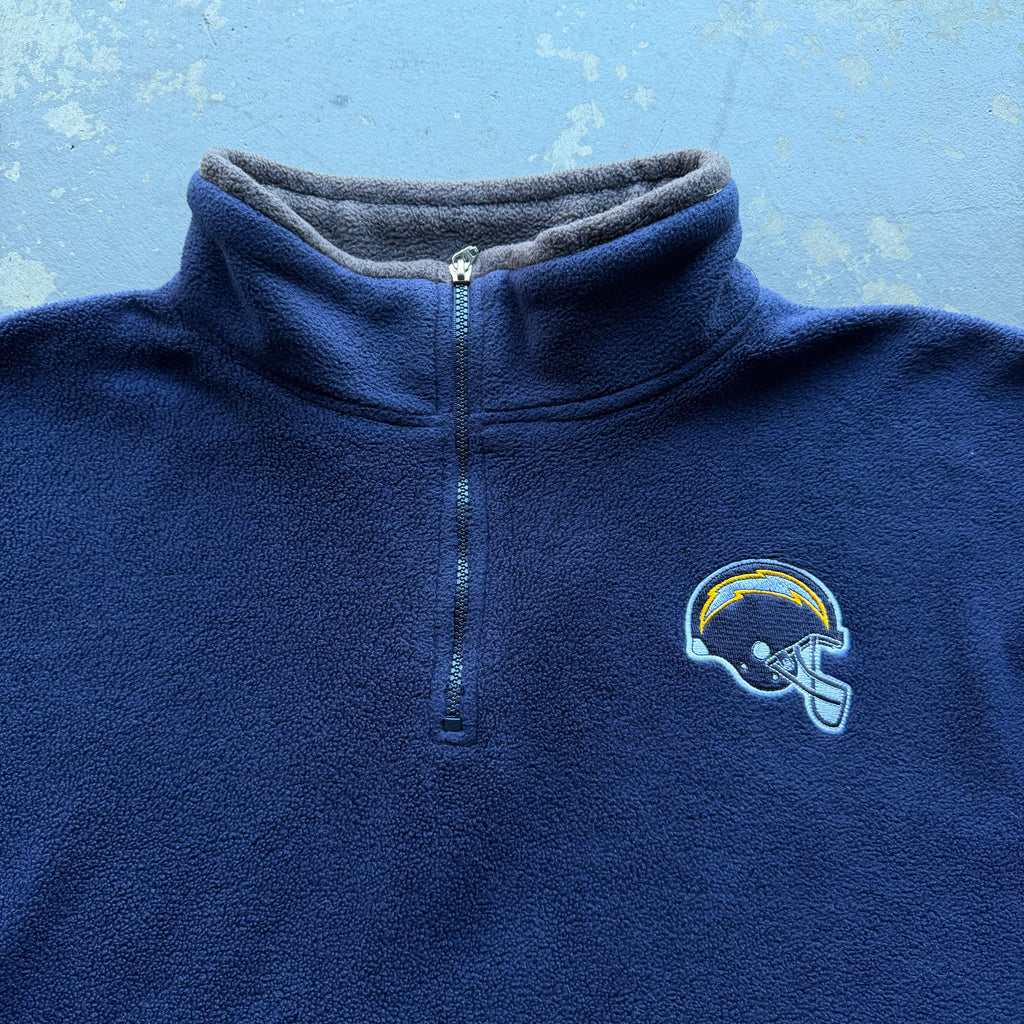00’S CHARGERS REEBOK QUARTER ZIP FLEECE (XXL)