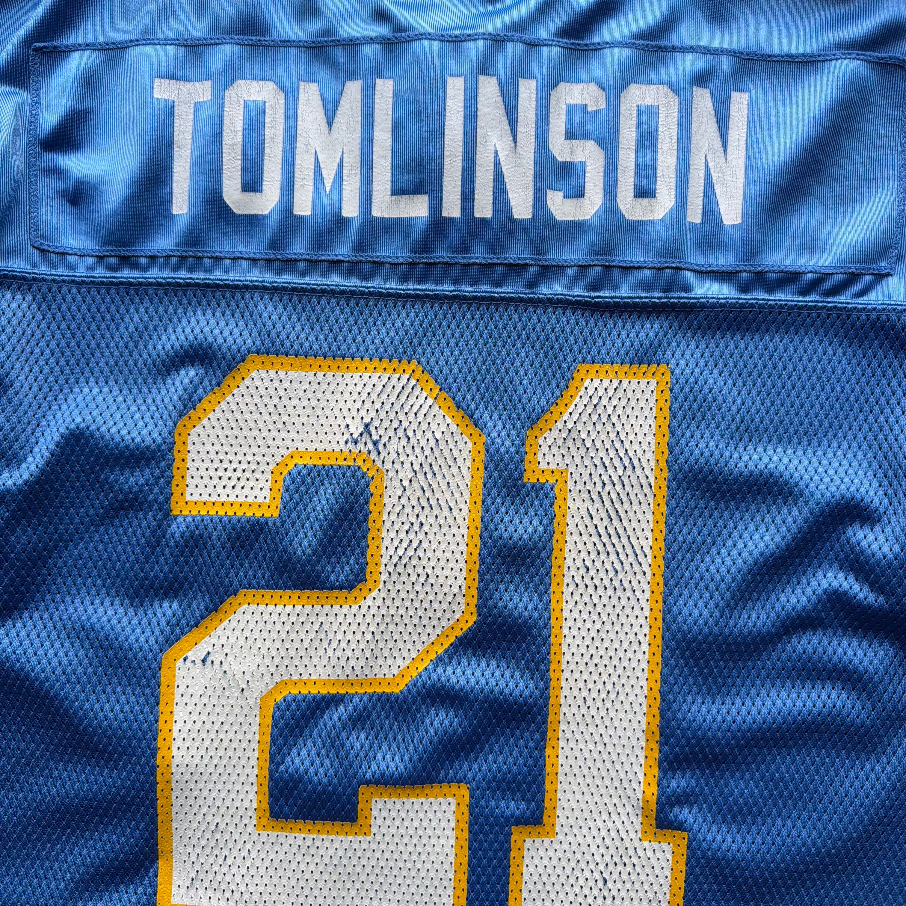 00’S REEBOK CHARGERS LADANIAN TOMLINSON POWDER BLUE JERSEY (L)