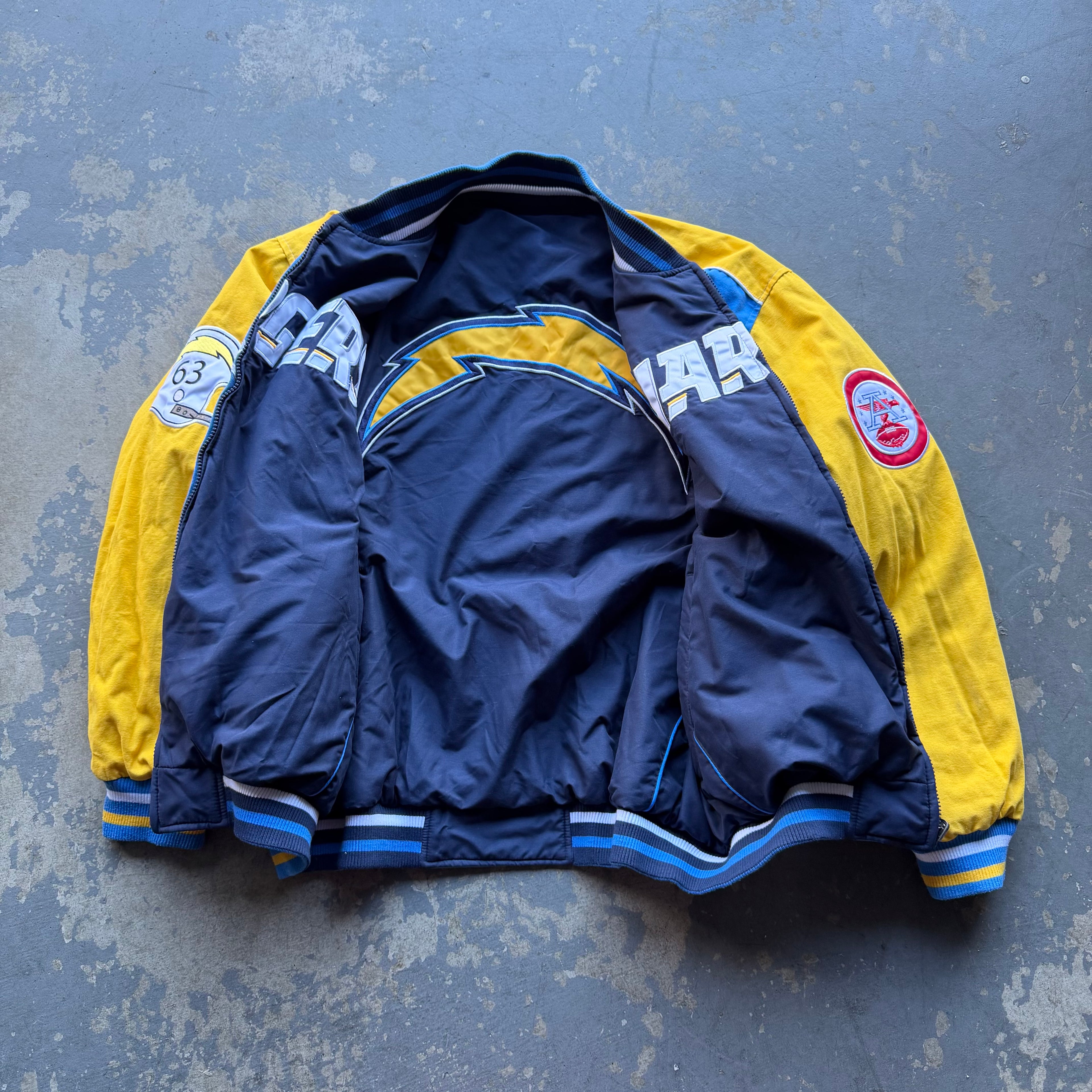 00’S CHARGERS REVERSIBLE JACKET (XXL)