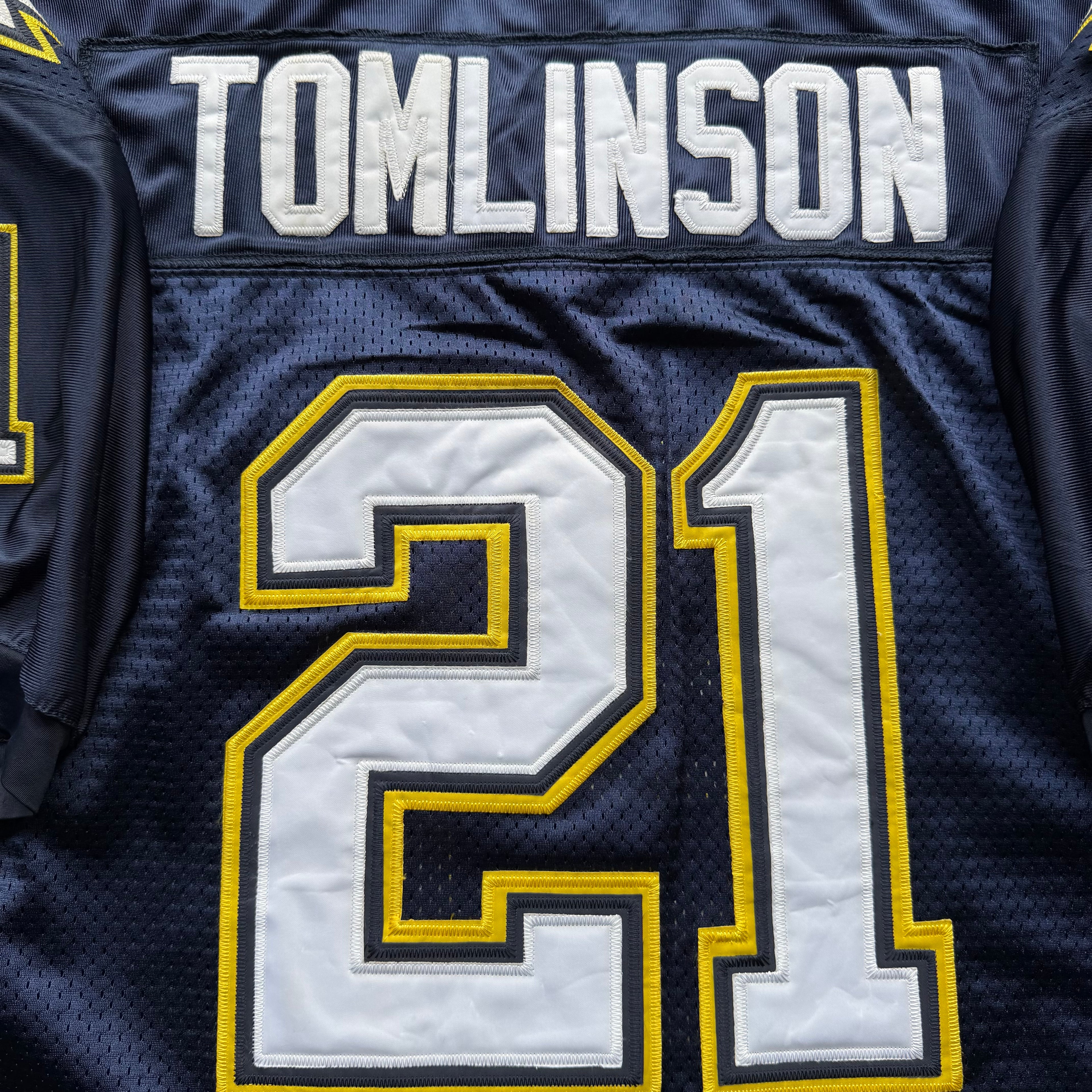 00’S REEBOK CHARGERS LADANIAN TOMLINSON NAVY BLUE JERSEY (54) XXL