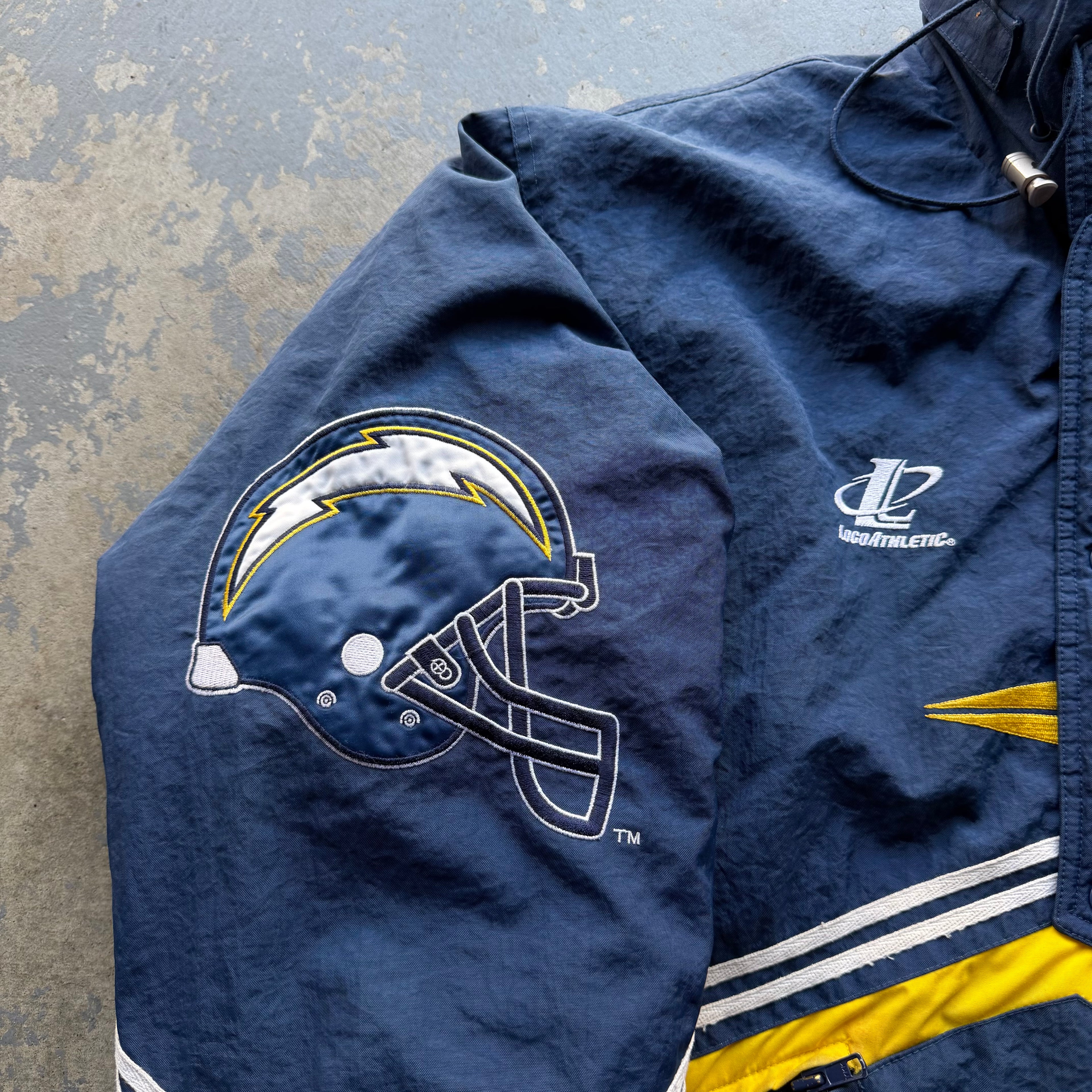 90’S CHARGERS LOGO ATHLETIC JACKET (L)