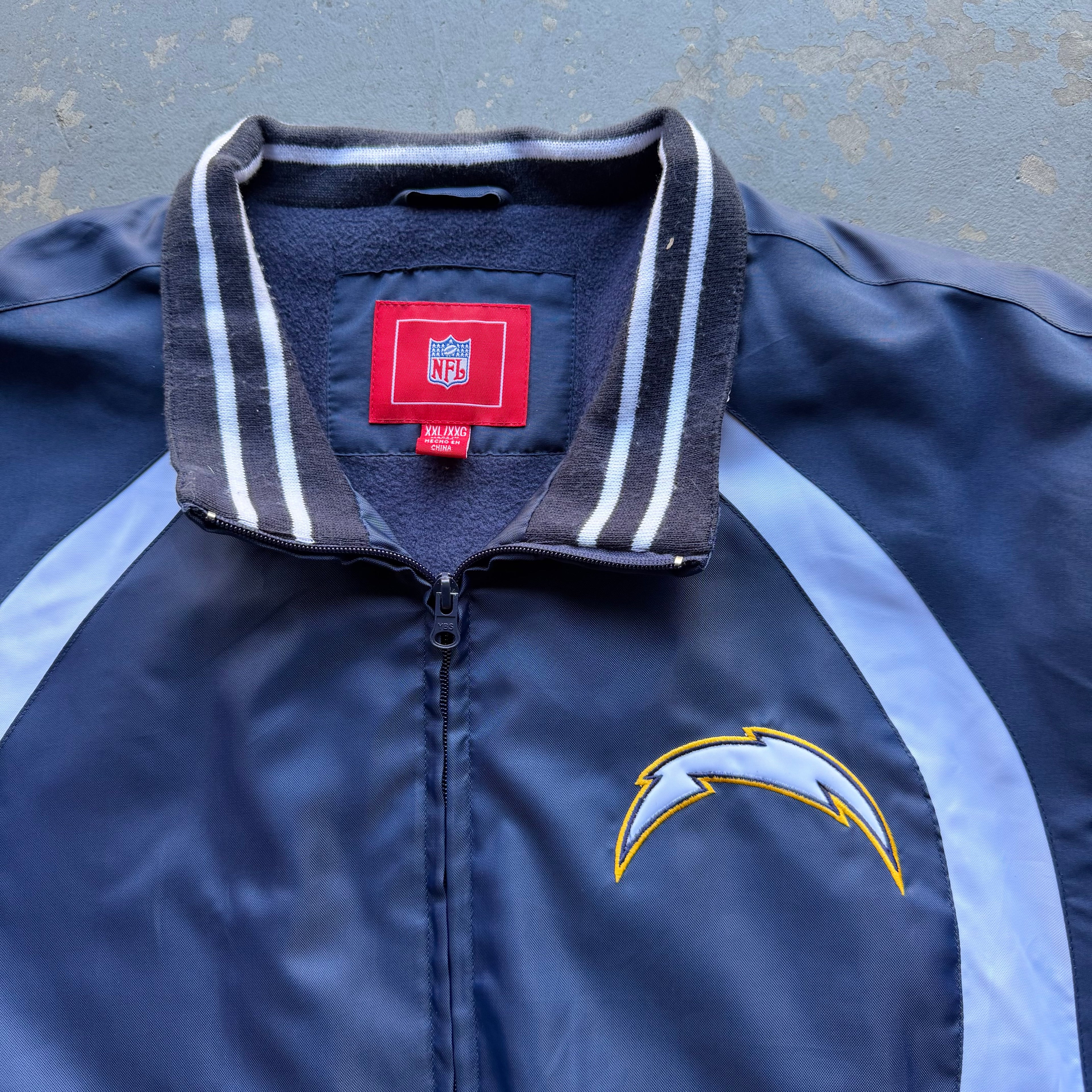 00’S CHARGERS WINDBREAKER ZIP UP JACKET (XXL)