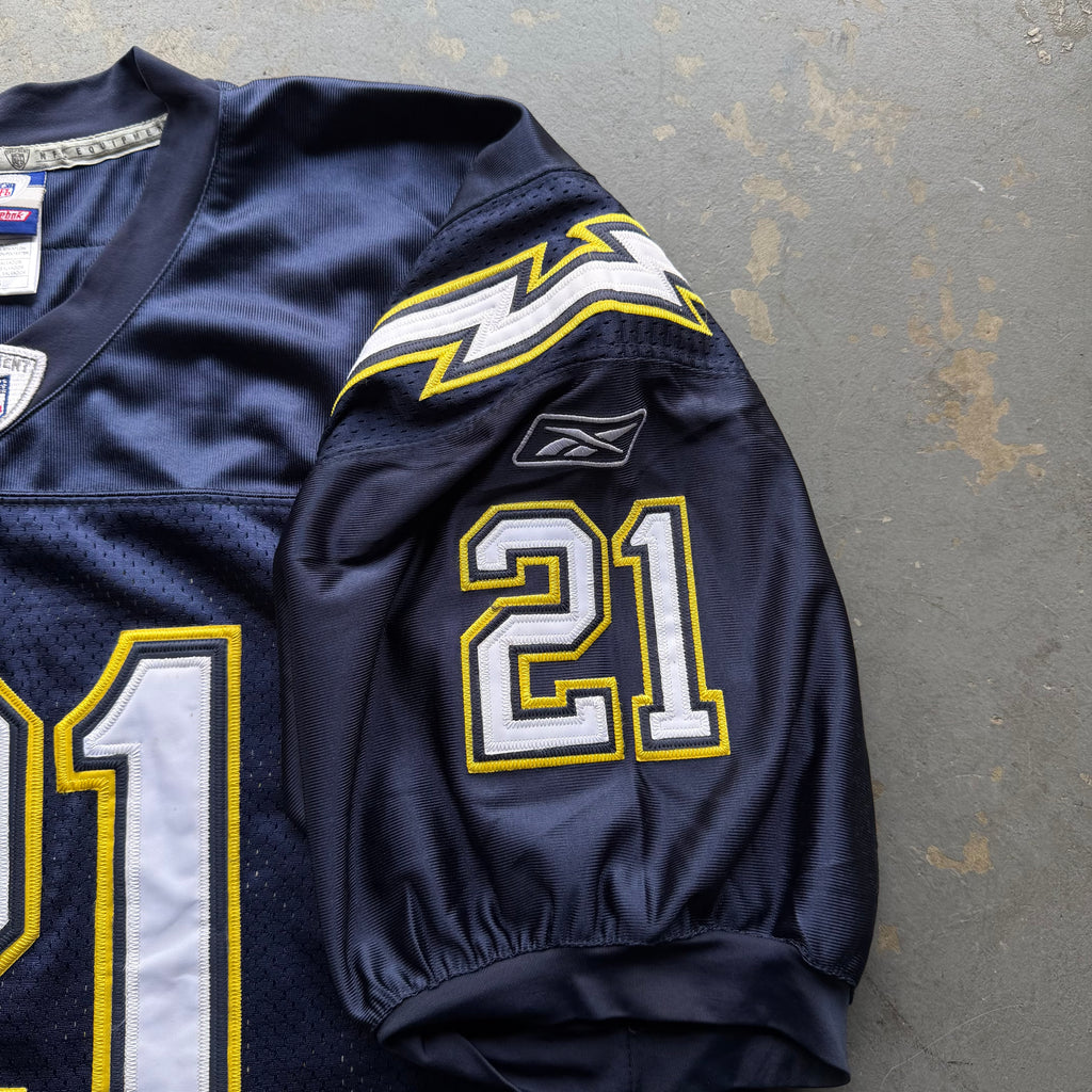 00’S REEBOK CHARGERS LADANIAN TOMLINSON NAVY BLUE JERSEY (54) XXL