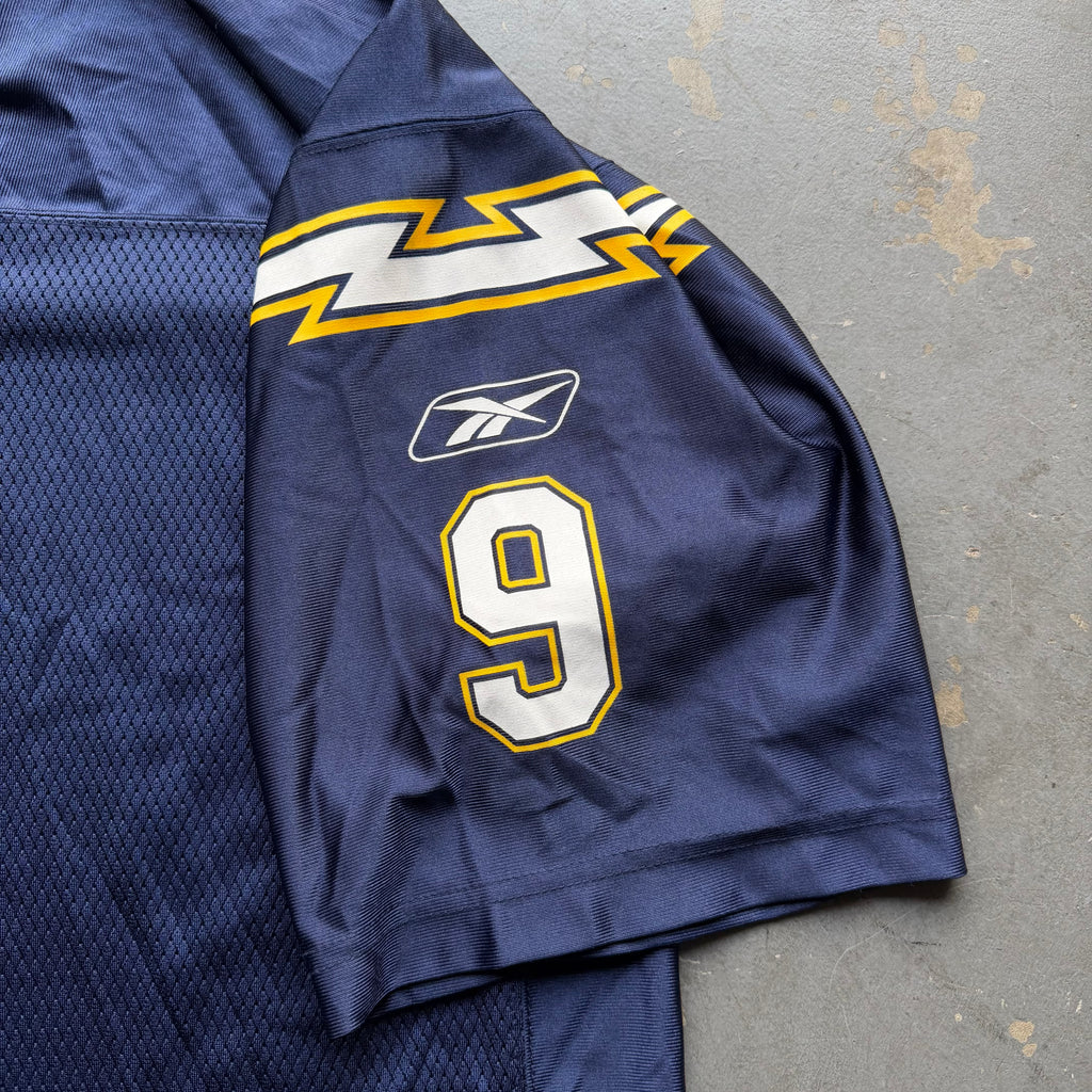 00’S REEBOK CHARGERS DREW BREES NAVY BLUE JERSEY (XL)