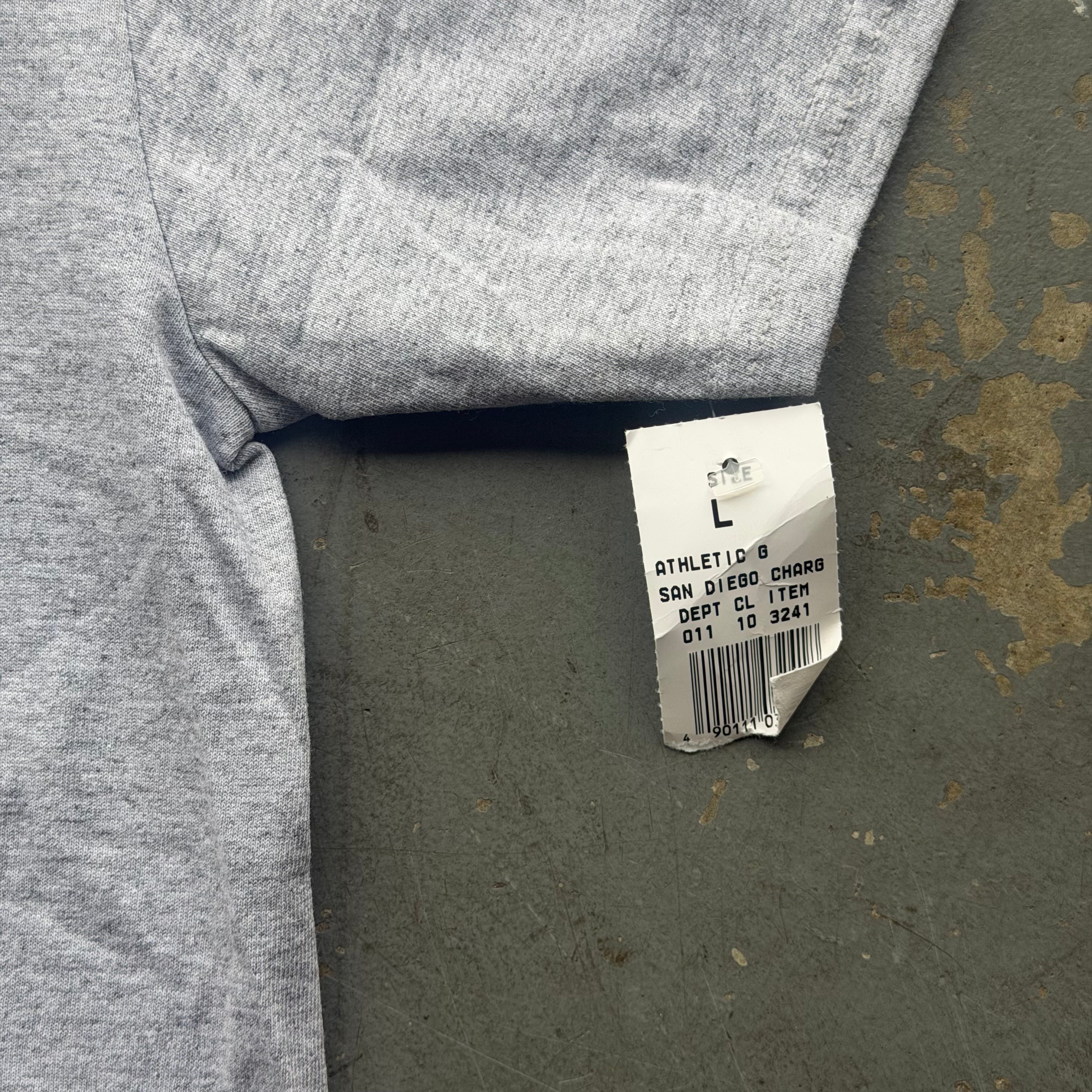 90'S CHARGERS DEADSTOCK NFL GREY T-SHIRT (L)