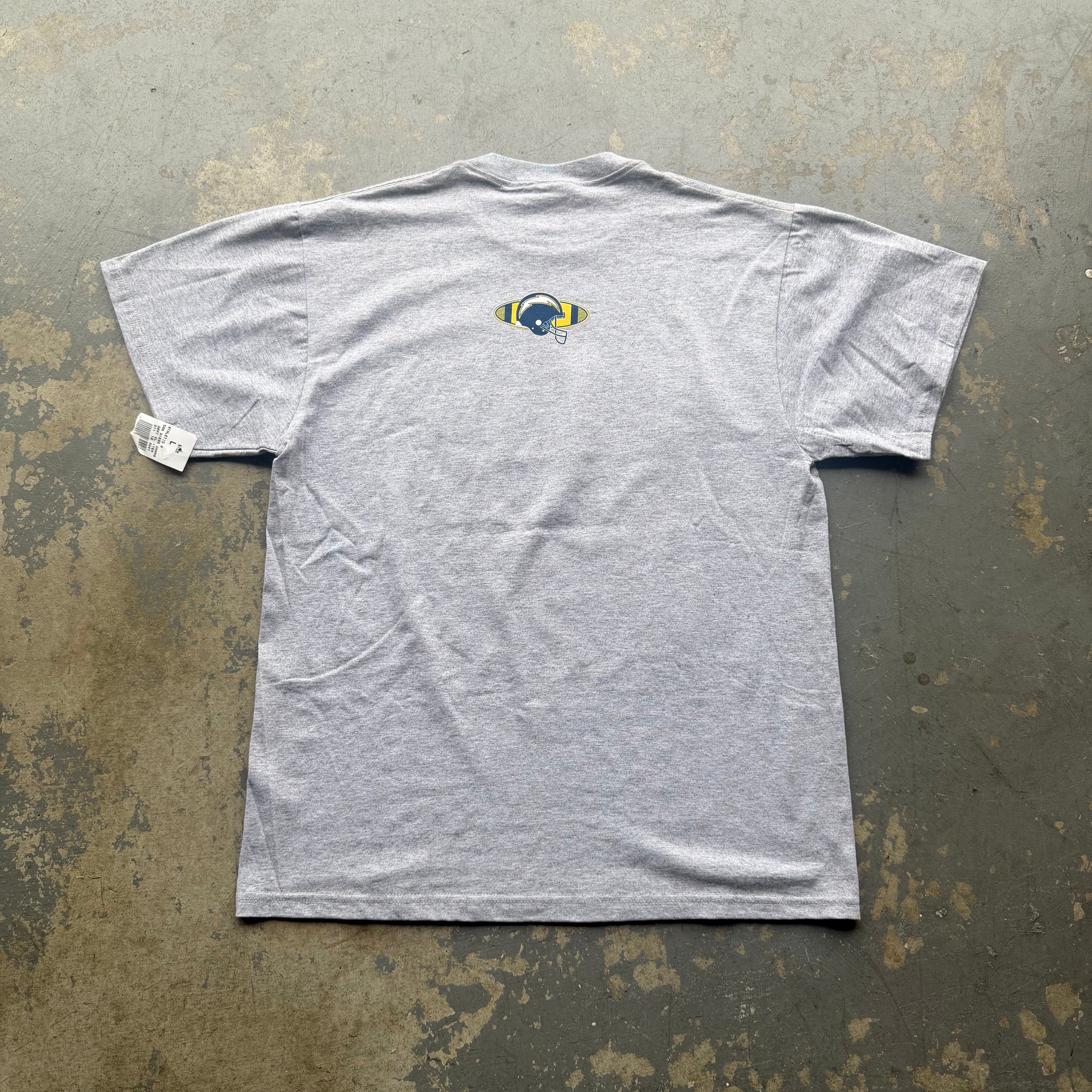 90'S CHARGERS DEADSTOCK NFL GREY T-SHIRT (L)