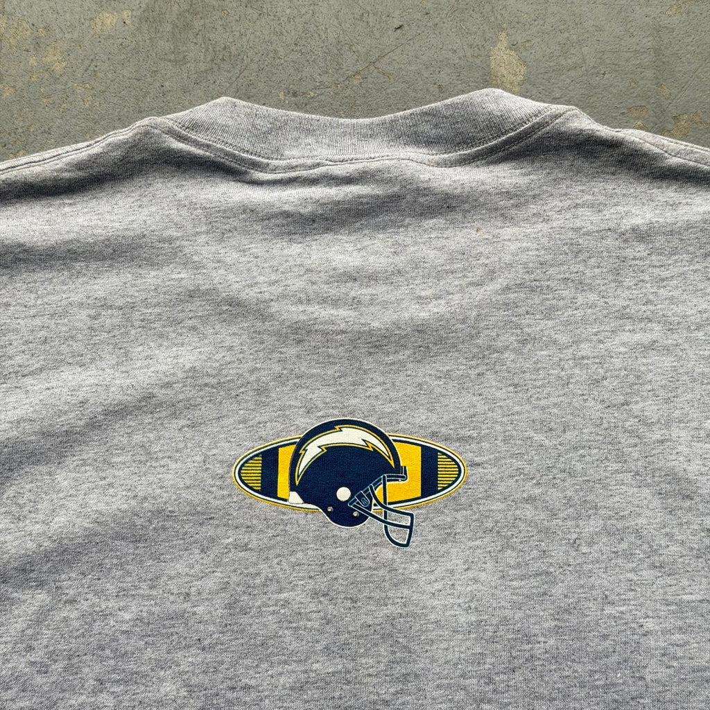 90'S CHARGERS DEADSTOCK NFL GREY T-SHIRT (L)