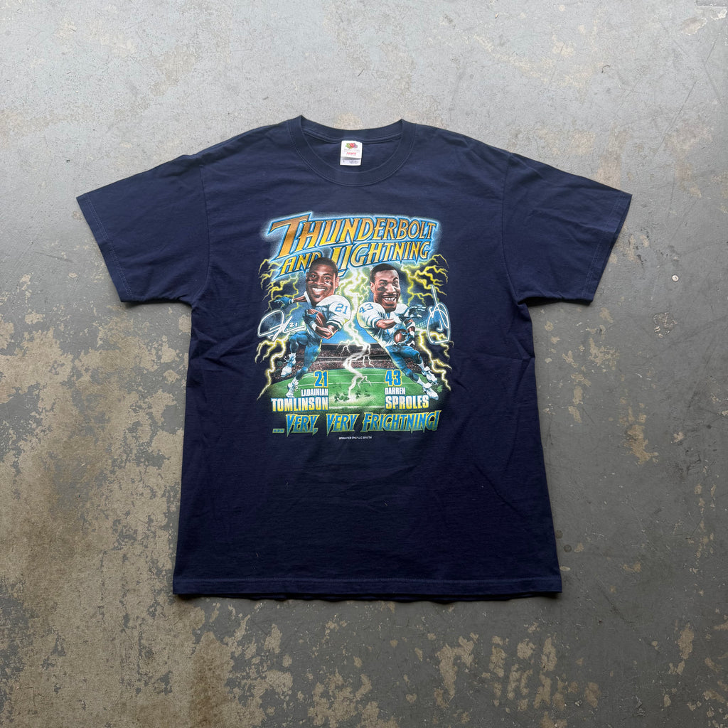 2010 CHARGERS THUNDERBOLT & LIGHTNING T-SHIRT (L)