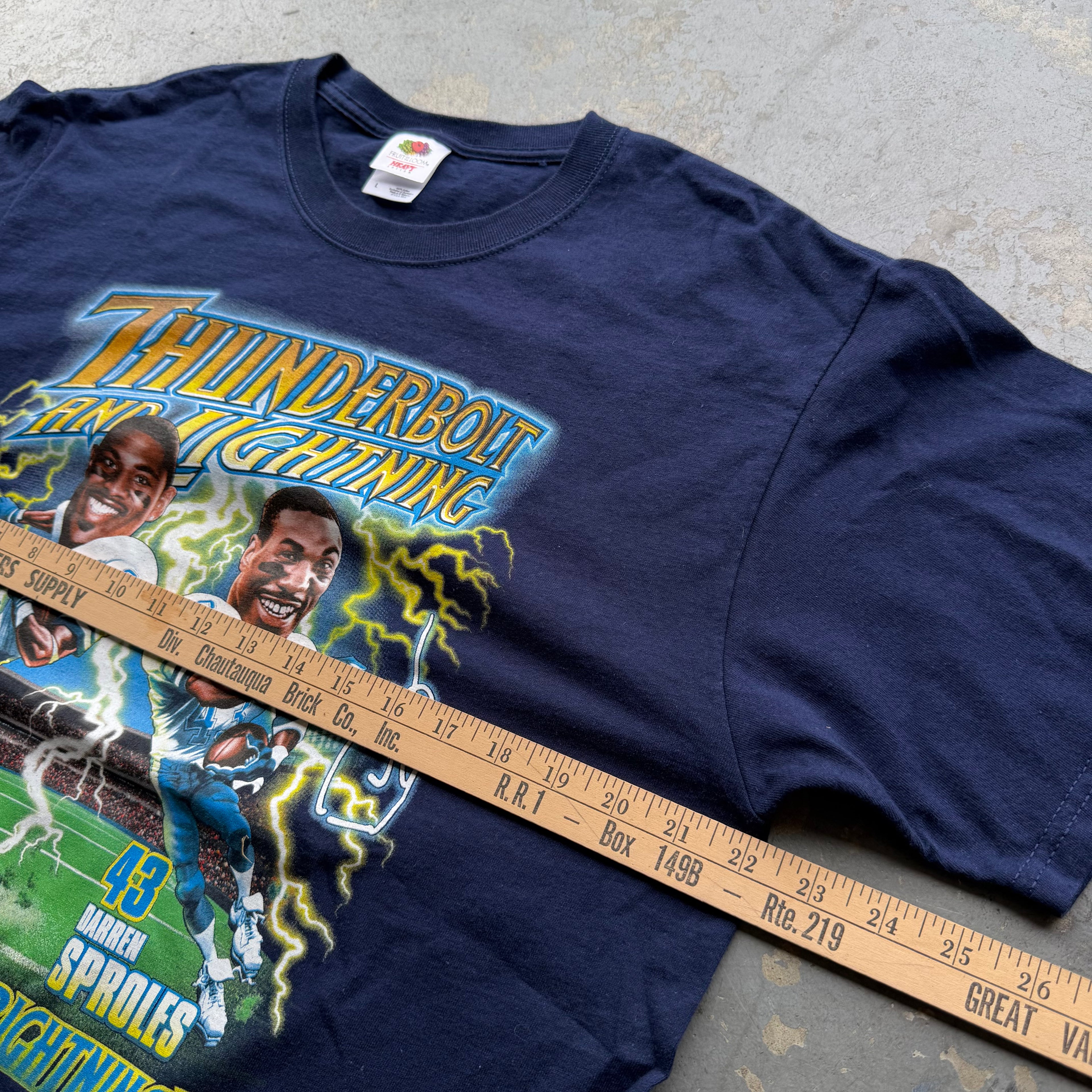 2010 CHARGERS THUNDERBOLT & LIGHTNING T-SHIRT (L)