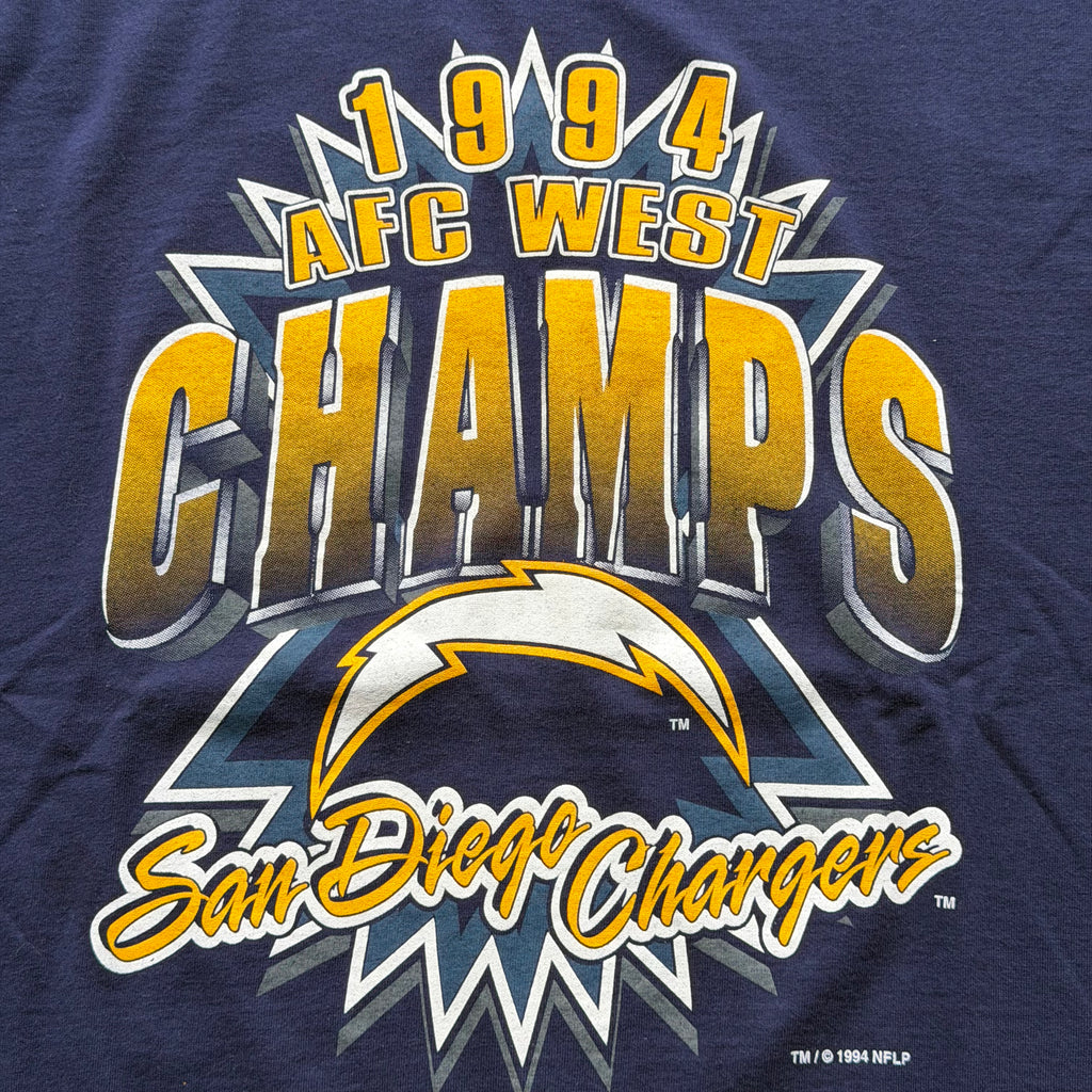 1994 CHARGERS AFC WEST CHAMPS SALEM T-SHIRT (XL)