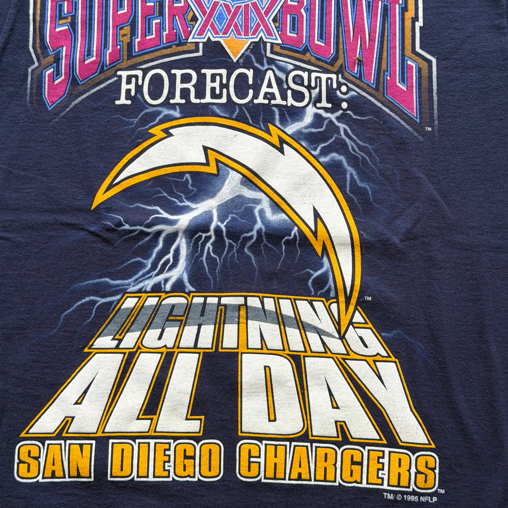 1995 CHARGERS SUPERBOWL FORECAST SALEM T-SHIRT (M)