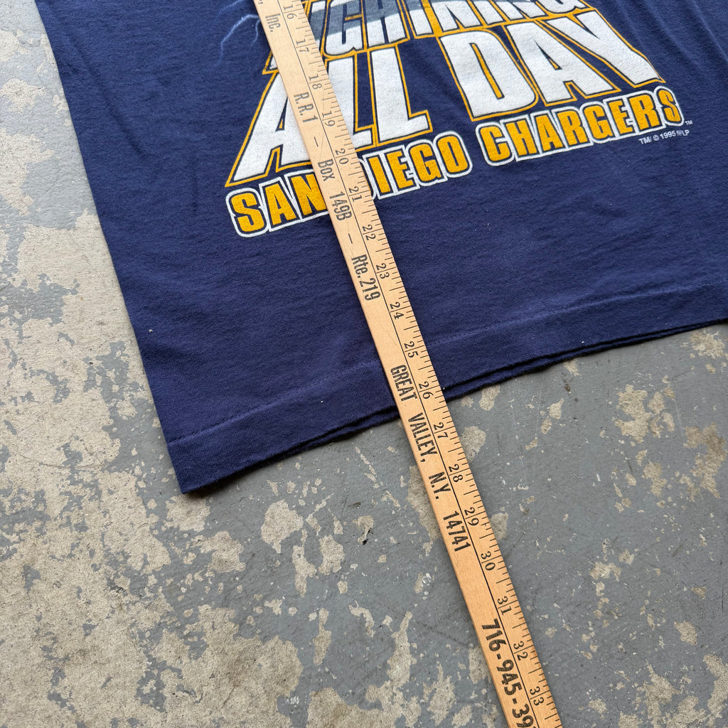 1995 CHARGERS SUPERBOWL FORECAST SALEM T-SHIRT (M)