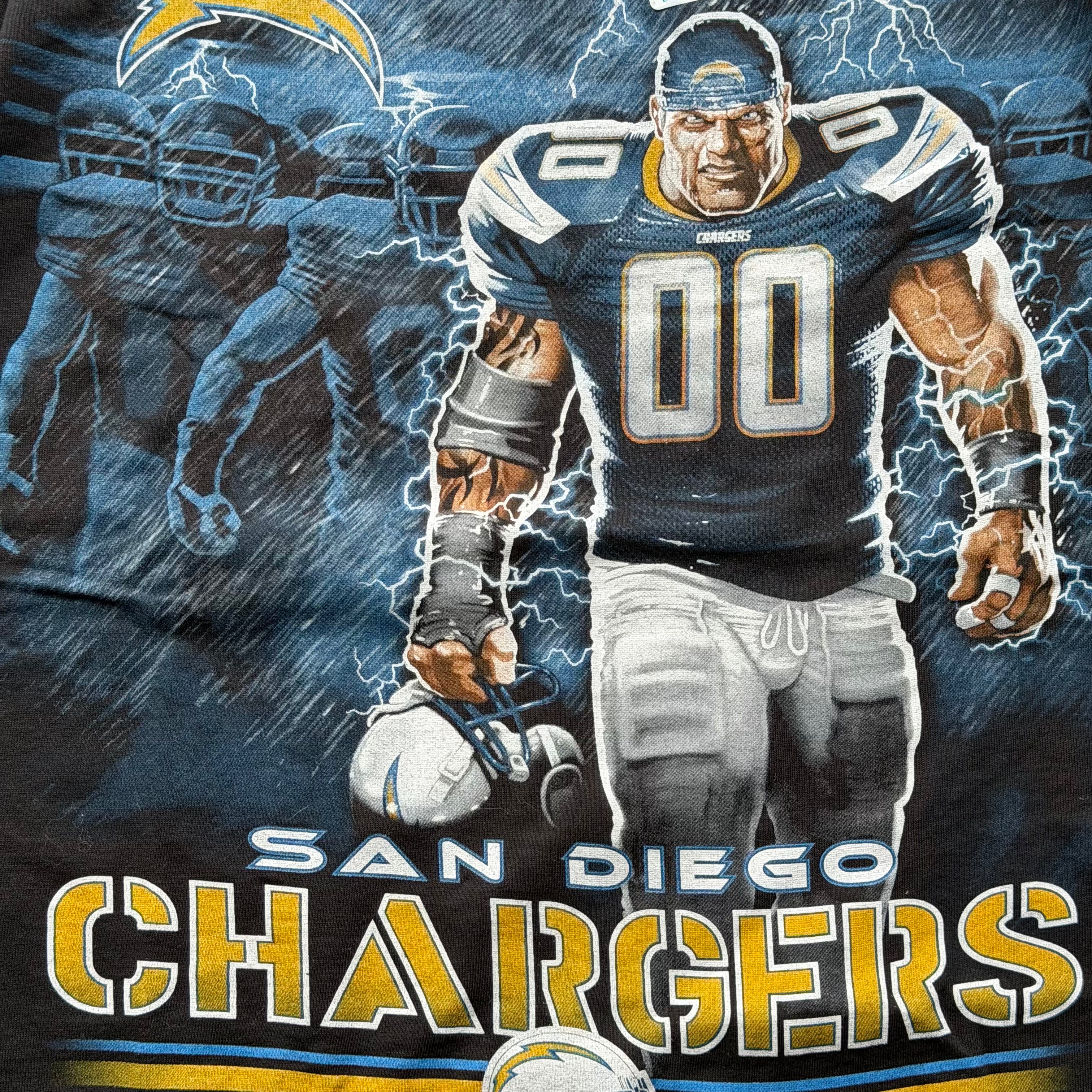 00'S CHARGERS 00 LIGHTNING PLAYER DEADSTOCK T-SHIRT (L)
