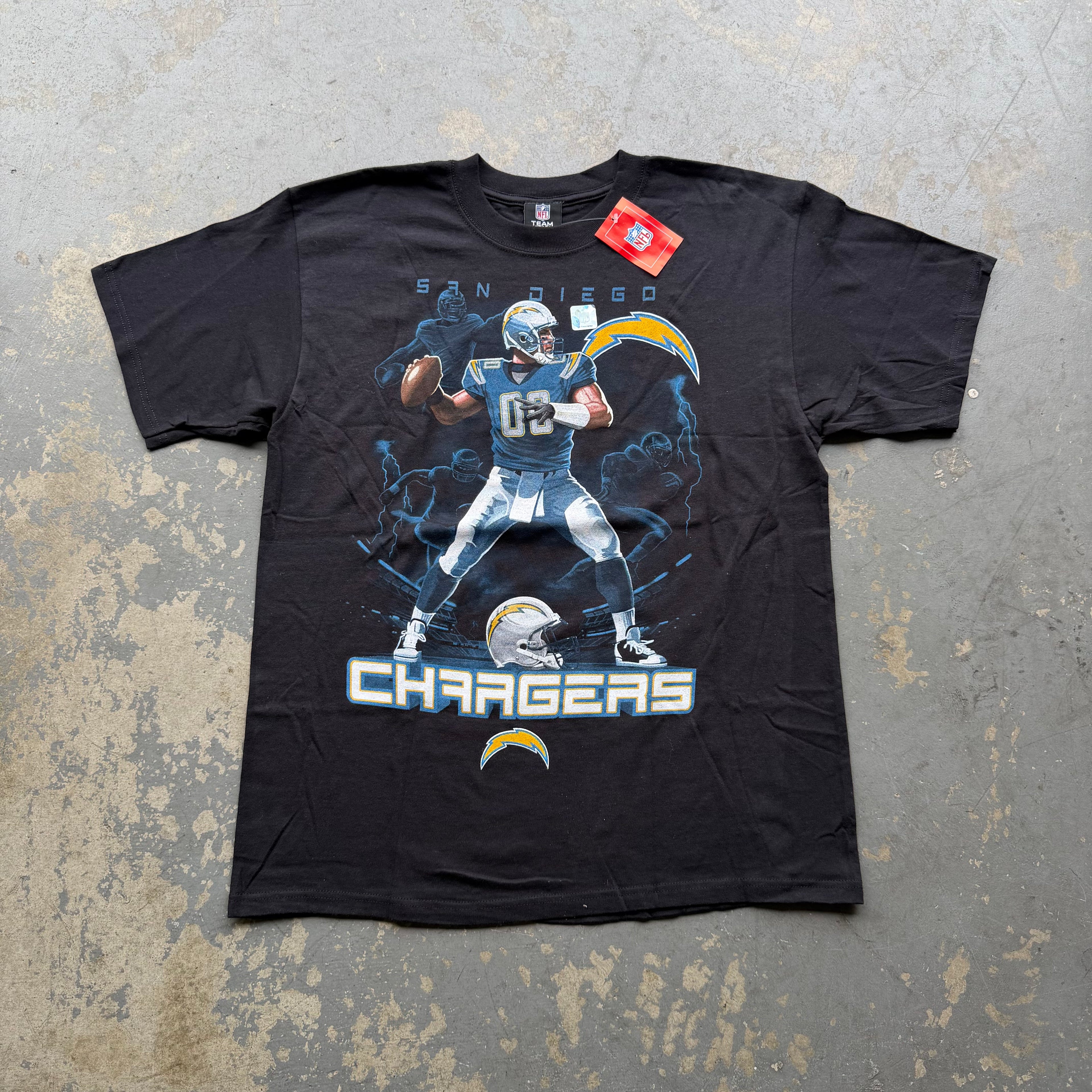 00'S CHARGERS 00 QB PLAYER T-SHIRT (L)