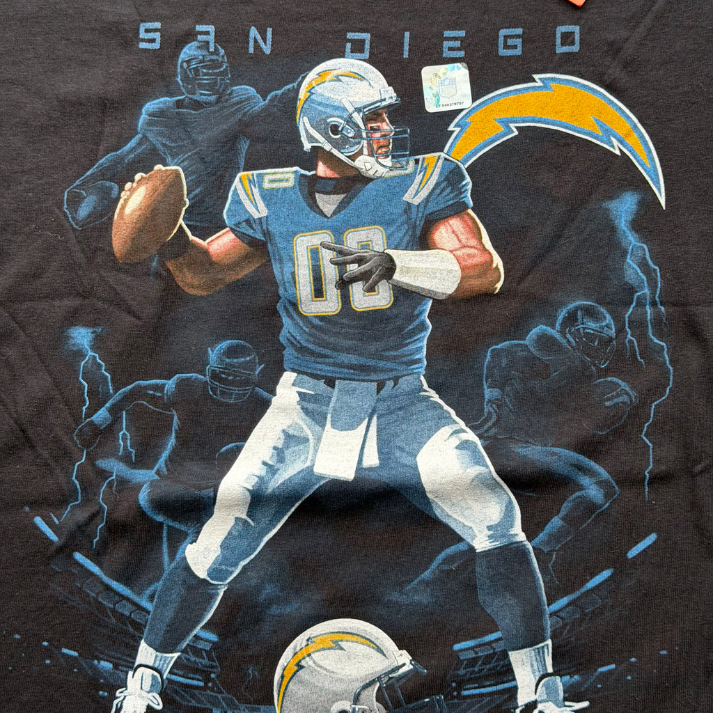 00'S CHARGERS 00 QB PLAYER T-SHIRT (L)