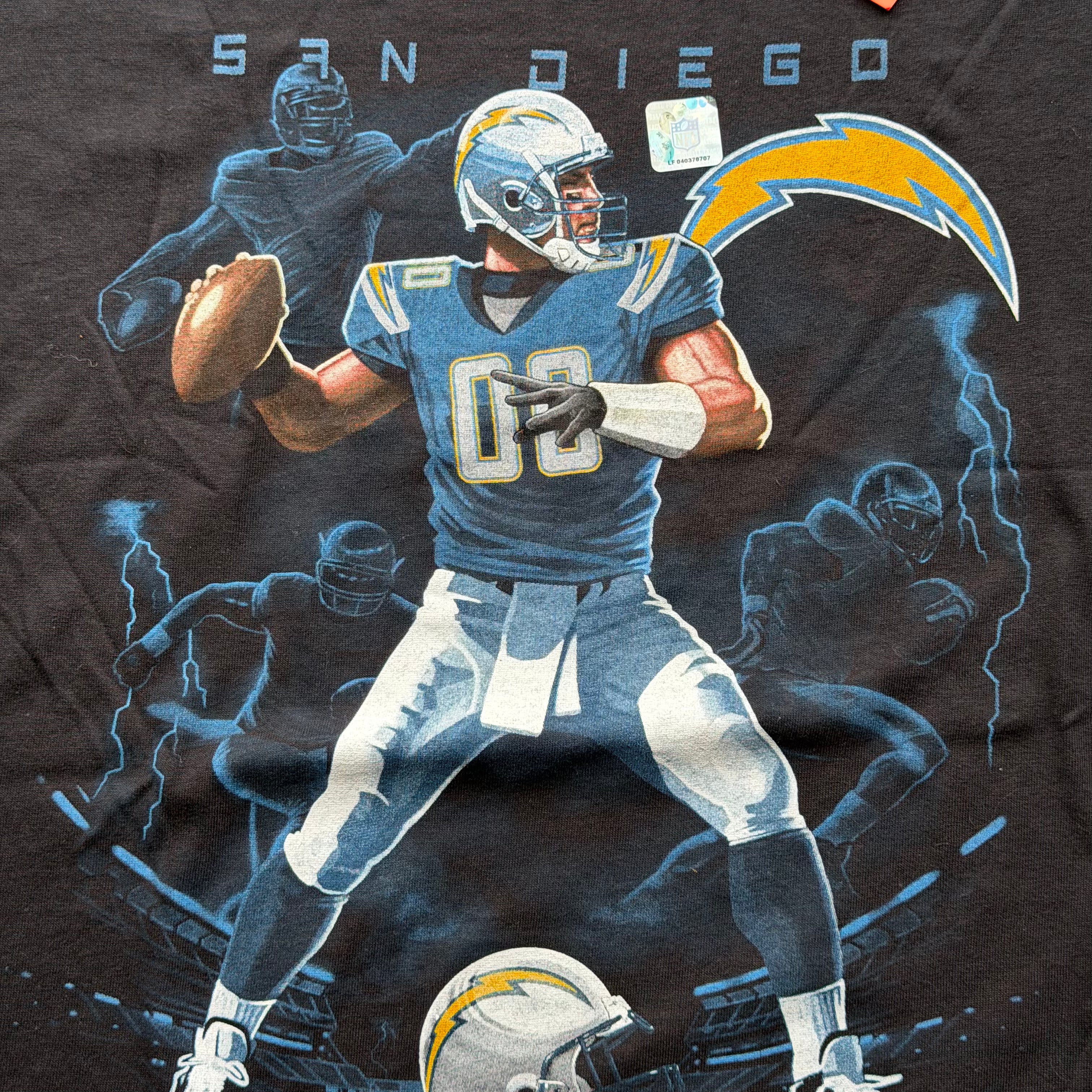 00'S CHARGERS 00 QB PLAYER T-SHIRT (L)