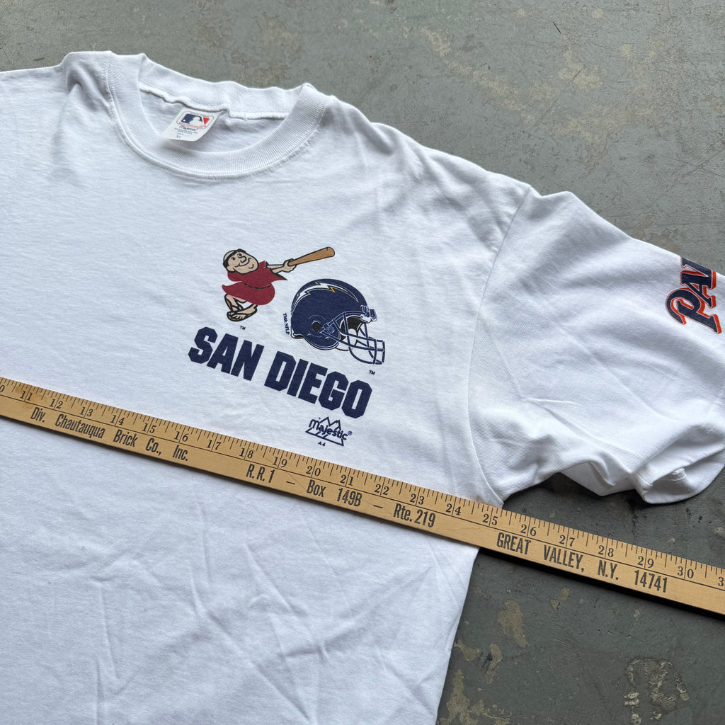 00'S CHARGERS X PADRES SAN DIEGO T-SHIRT (XL)