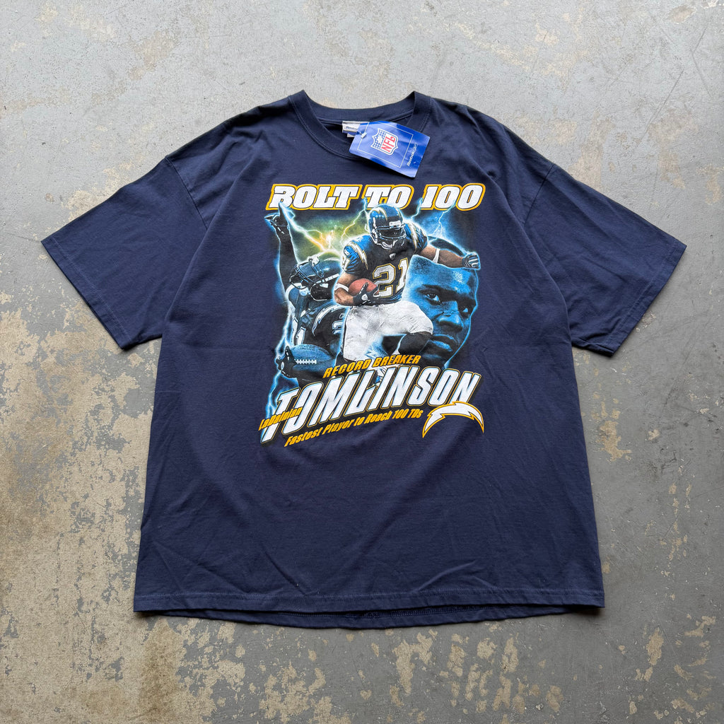 00'S CHARGERS LT BOLT TO 100 T-SHIRT (XL)