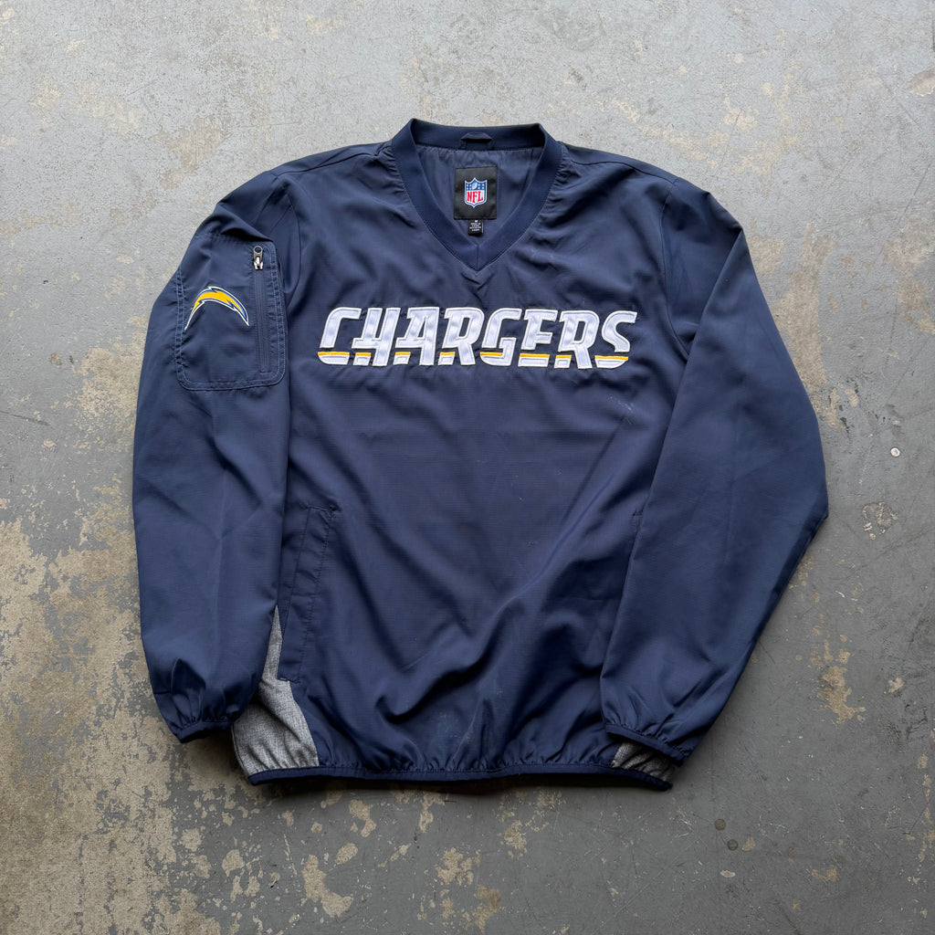 00'S CHARGERS NAVY BLUE PULLOVER WINDBREAKER (M)