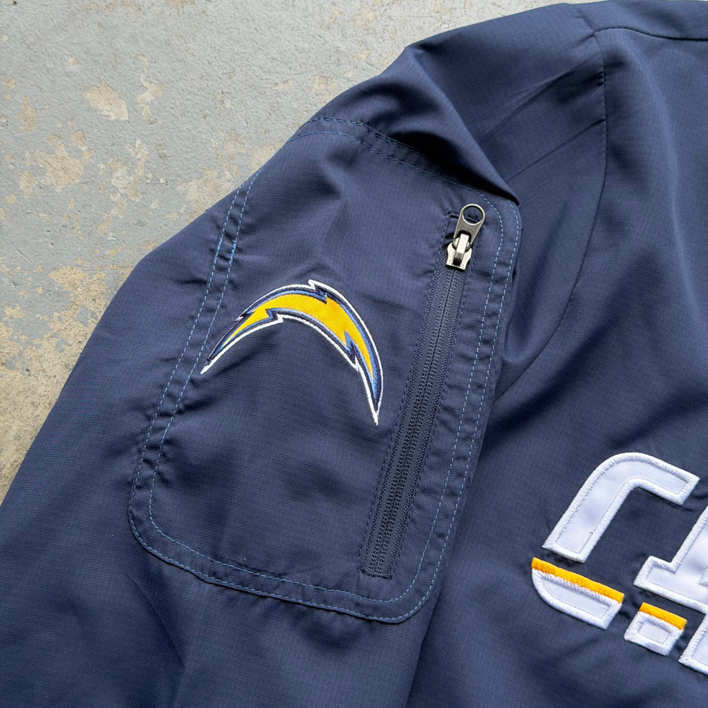 00'S CHARGERS NAVY BLUE PULLOVER WINDBREAKER (M)