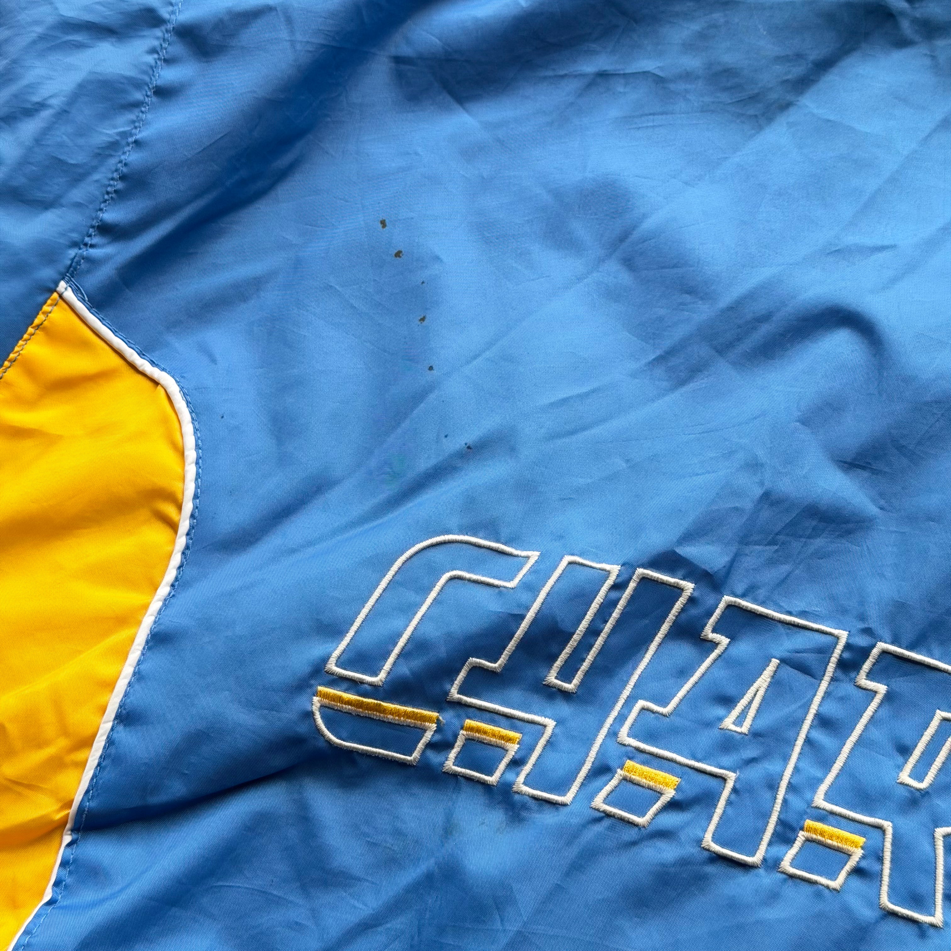 00'S CHARGERS POWDER BLUE NYLON ZIP UP JACKET (2XL)