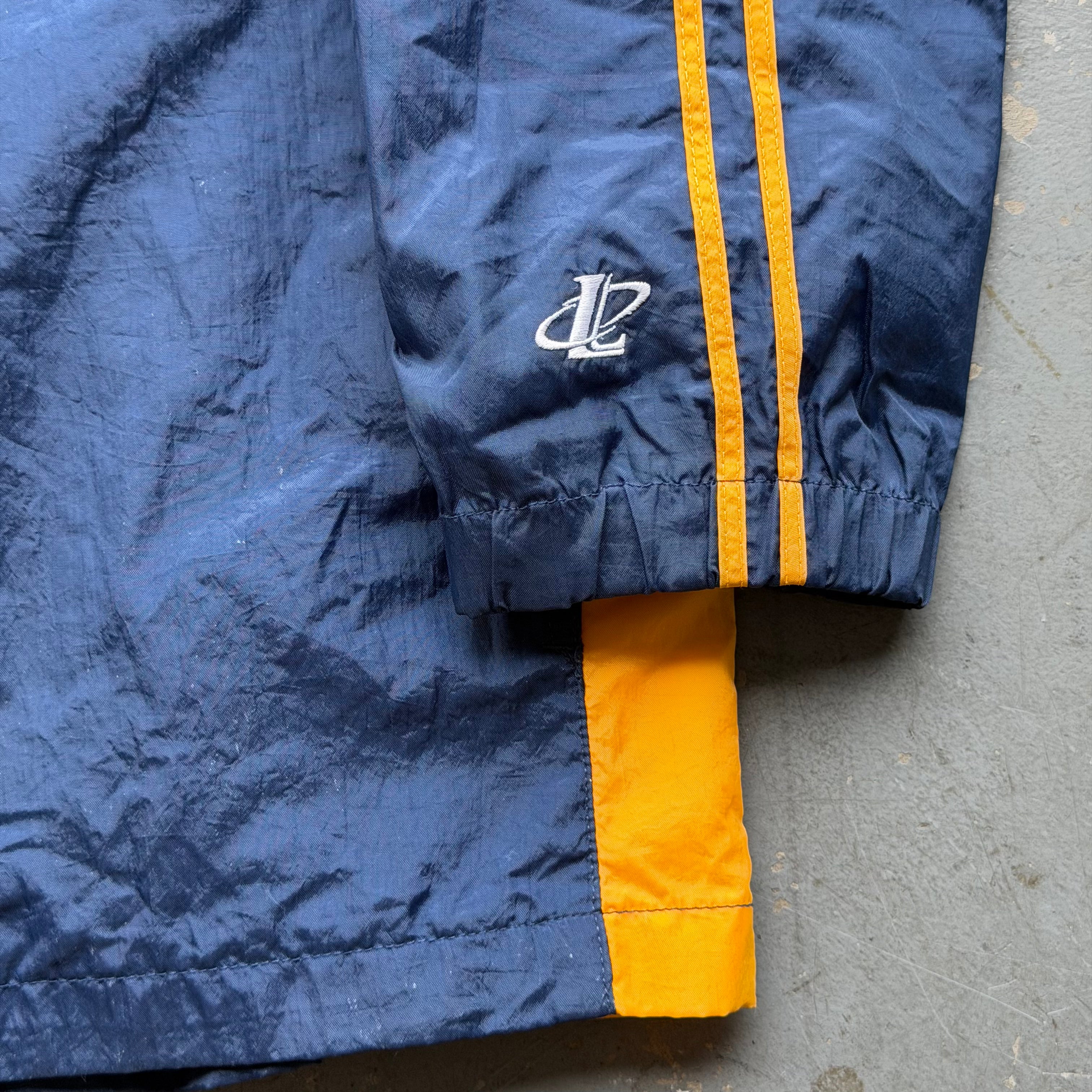 90'S CHARGERS LOGO ATHLETIC NYLON BUTTON SNAP JACKET (L)