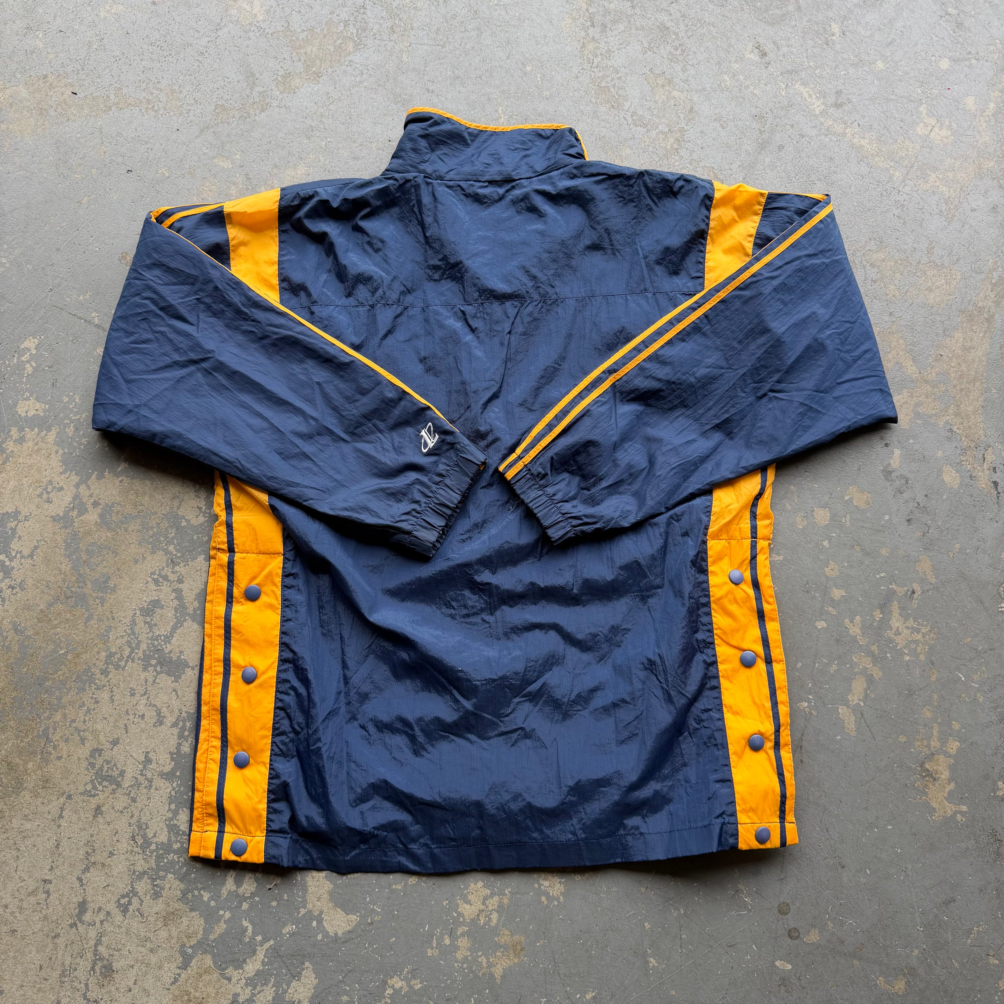 90'S CHARGERS LOGO ATHLETIC NYLON BUTTON SNAP JACKET (L)