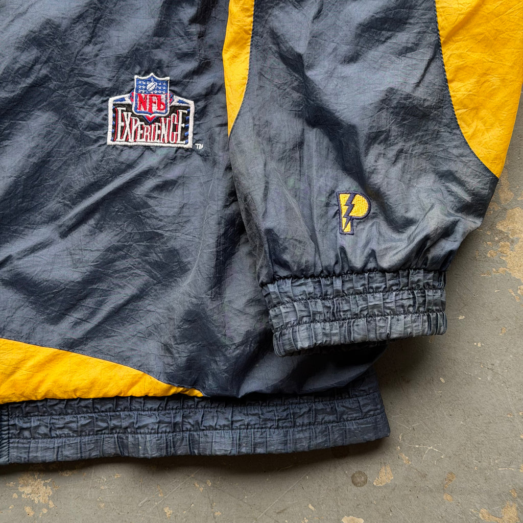 90'S CHARGERS PRO PLAYER NFL EXPERIENCE WINDBREAKER JACKET (2XL)