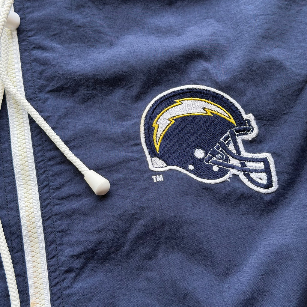 90'S CHARGERS LOGO ATHLETIC NYLON HELMET JACKET (L)