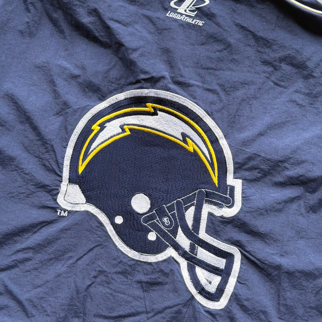 90'S CHARGERS LOGO ATHLETIC NYLON HELMET JACKET (L)