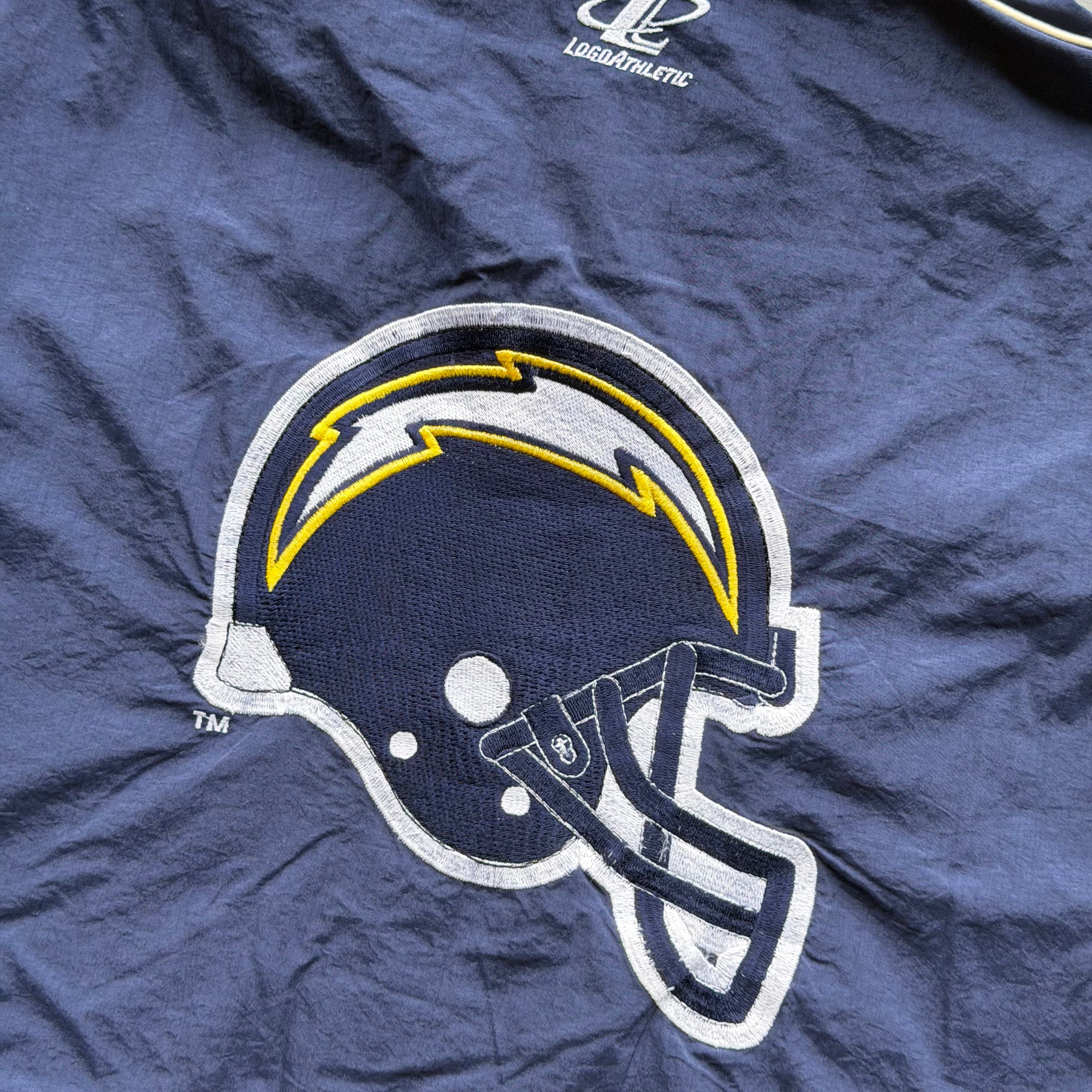 90'S CHARGERS LOGO ATHLETIC NYLON HELMET JACKET (L)
