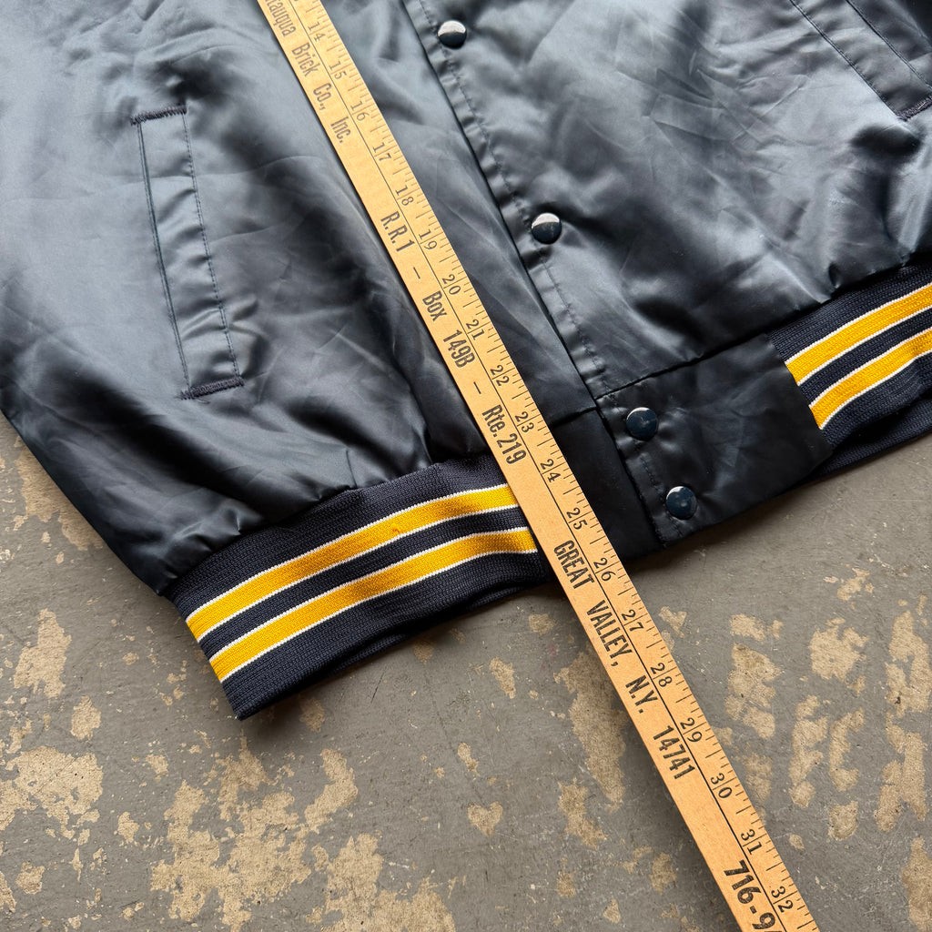 90'S CHARGERS CHALK LINE SATIN BOMBER JACKET (XL)