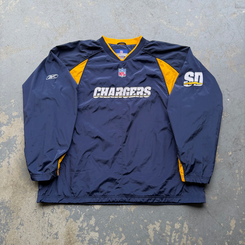 00'S CHARGERS REEBOK SD BOLT PULLOVER WINDBREAKER (2XL)