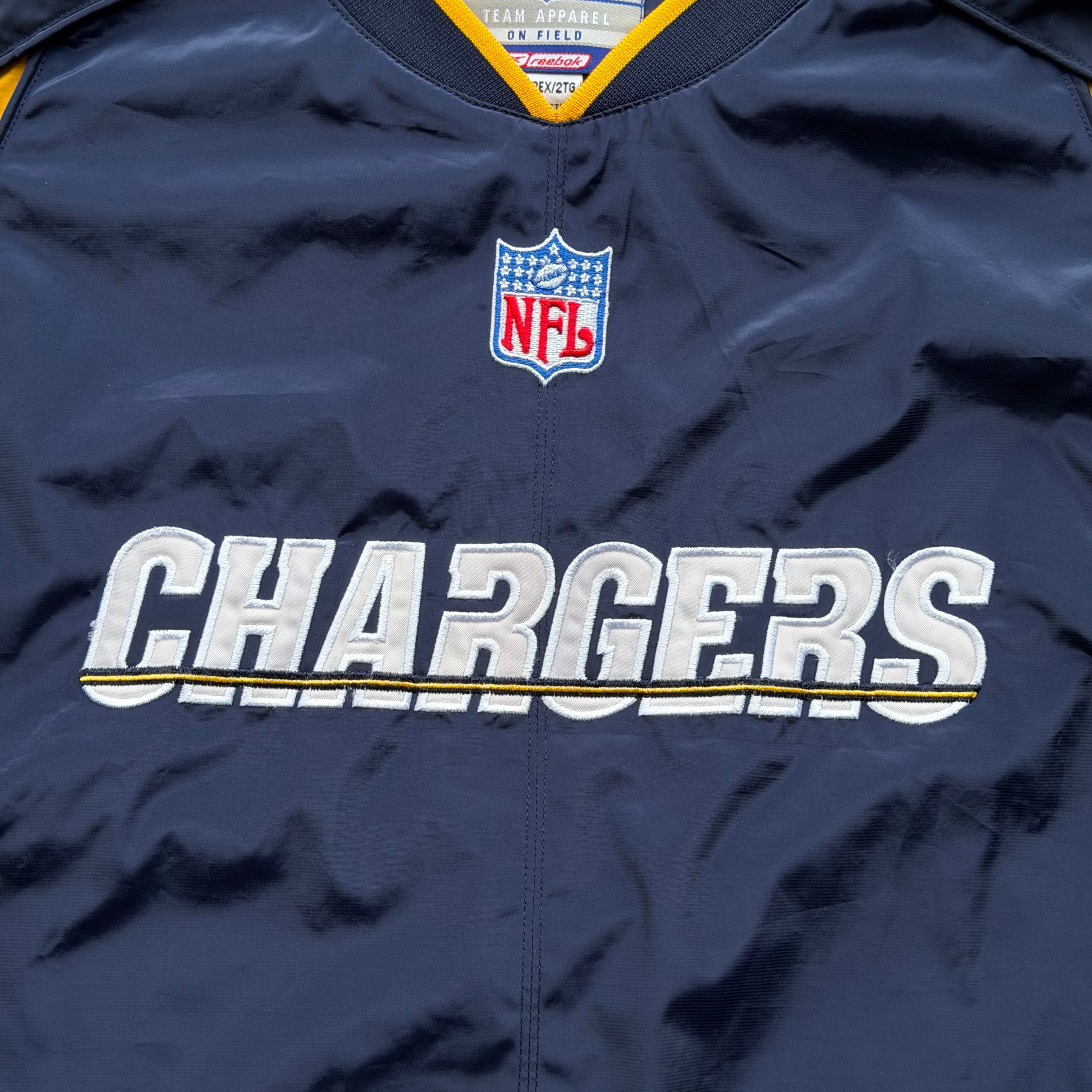 00'S CHARGERS REEBOK SD BOLT PULLOVER WINDBREAKER (2XL)