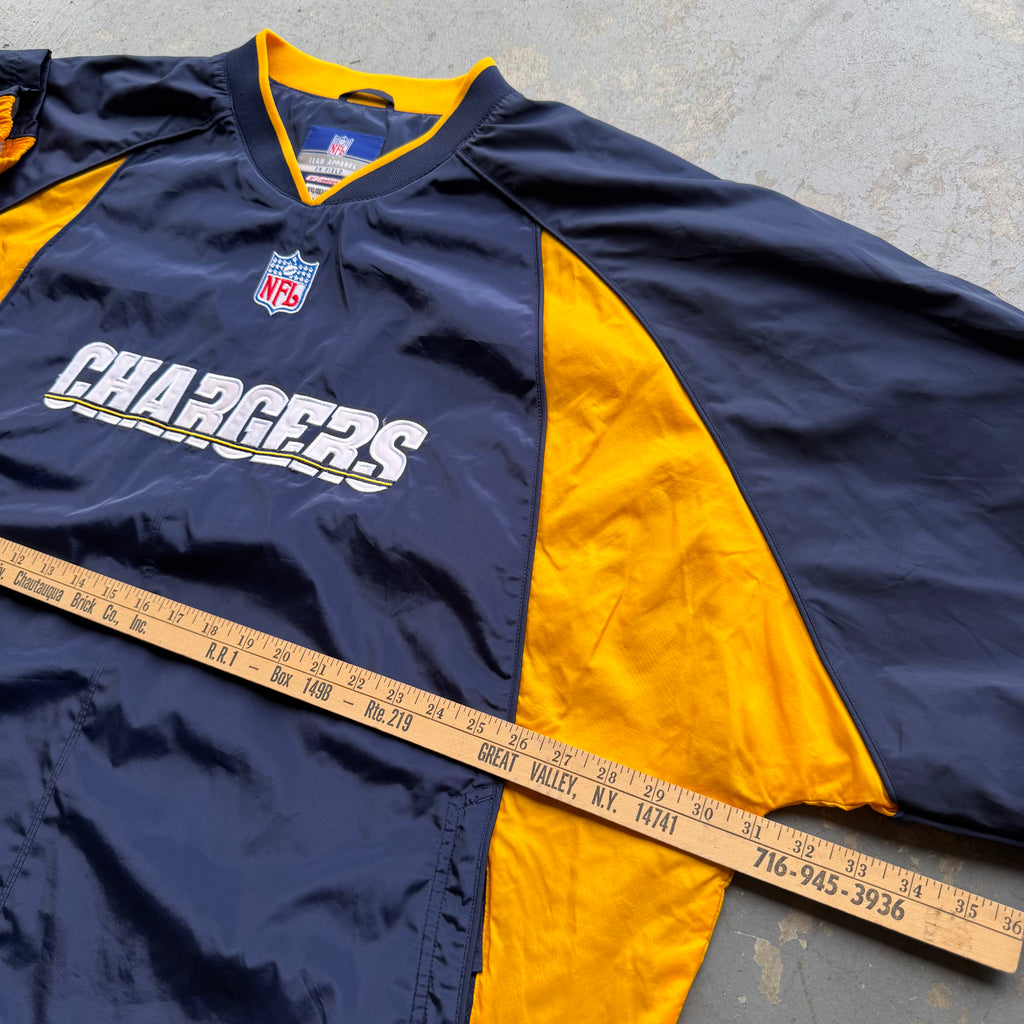 00'S CHARGERS REEBOK SD BOLT PULLOVER WINDBREAKER (2XL)