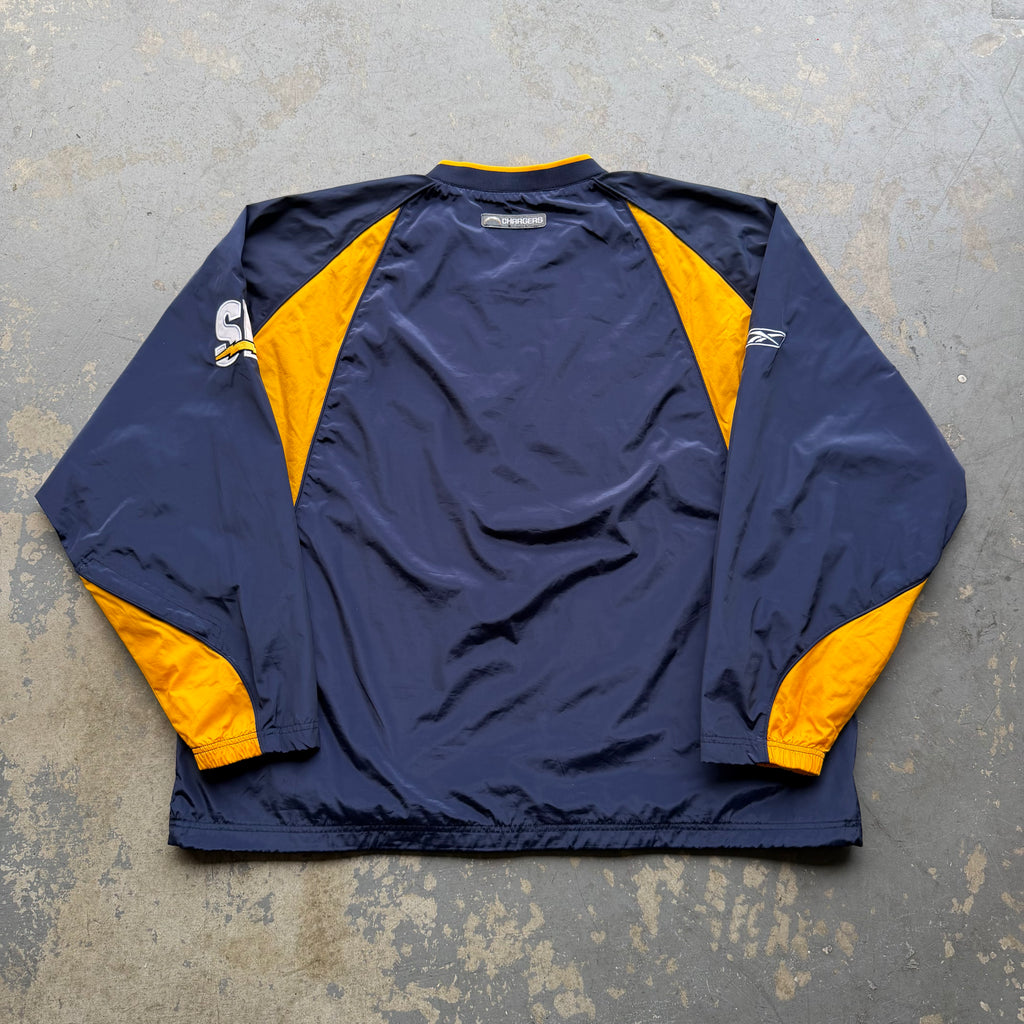 00'S CHARGERS REEBOK SD BOLT PULLOVER WINDBREAKER (2XL)