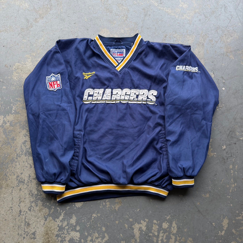 90'S CHARGERS PRO LINE REEBOK PULLOVER WINDBREAKER (L)