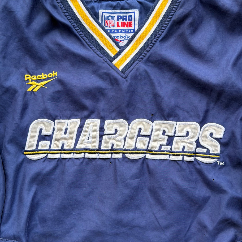 90'S CHARGERS PRO LINE REEBOK PULLOVER WINDBREAKER (L)