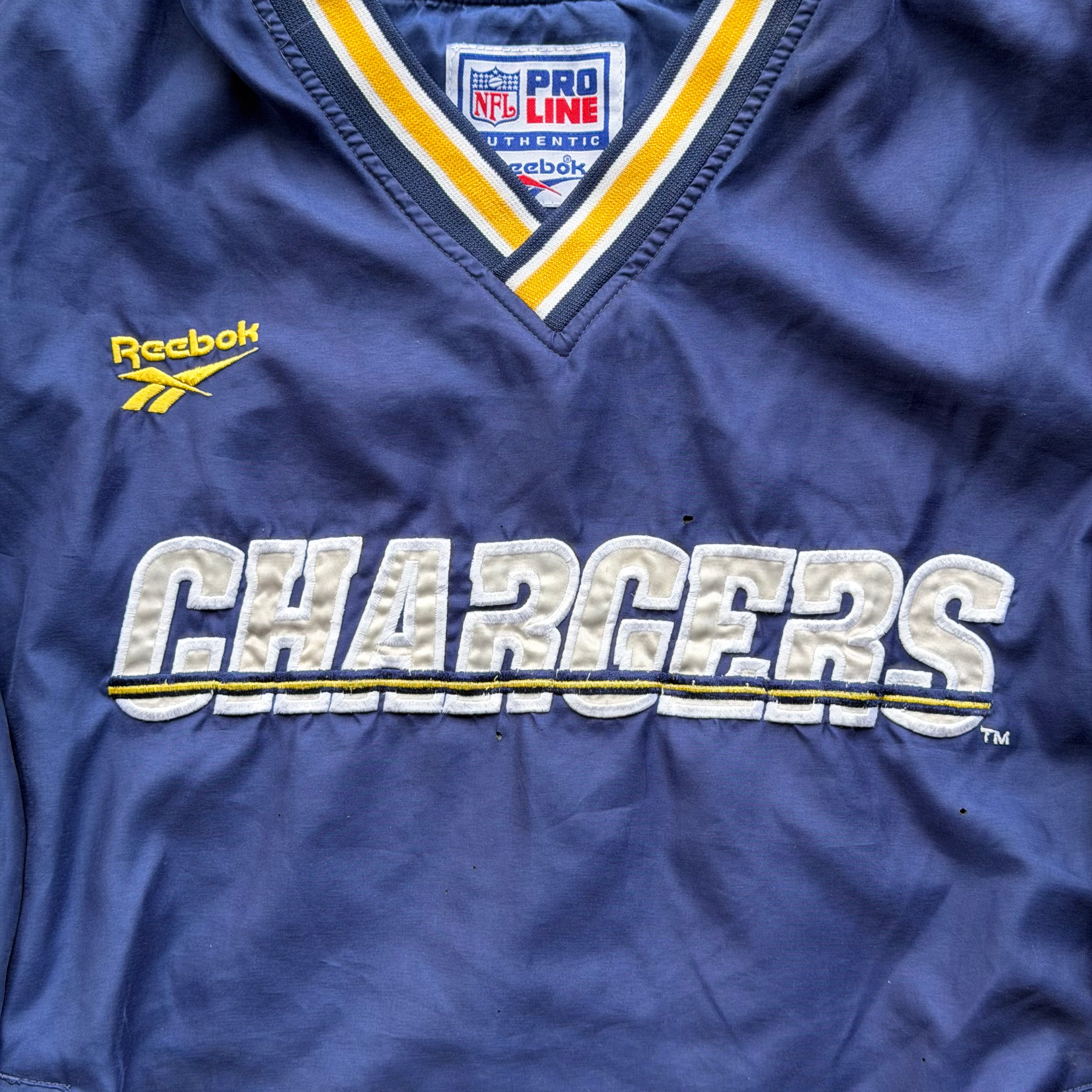 90'S CHARGERS PRO LINE REEBOK PULLOVER WINDBREAKER (L)
