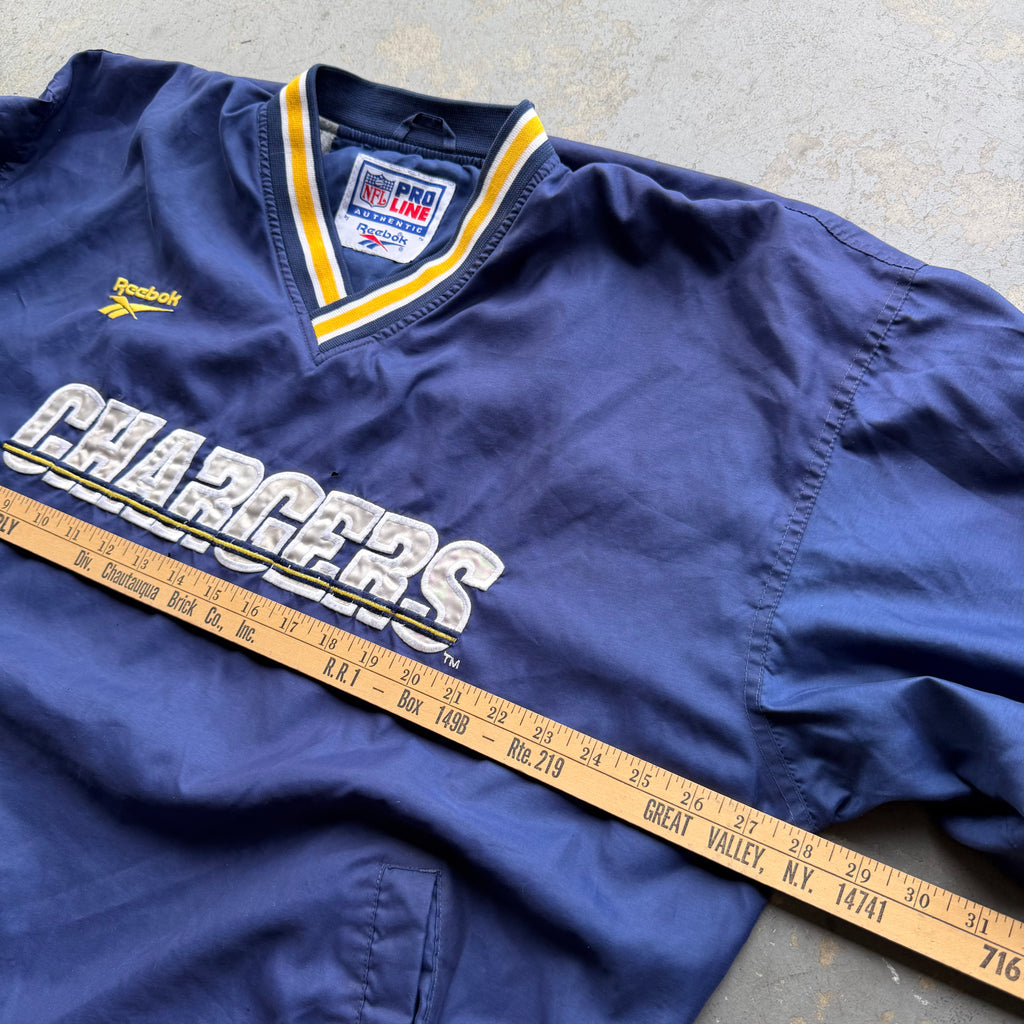 90'S CHARGERS PRO LINE REEBOK PULLOVER WINDBREAKER (L)
