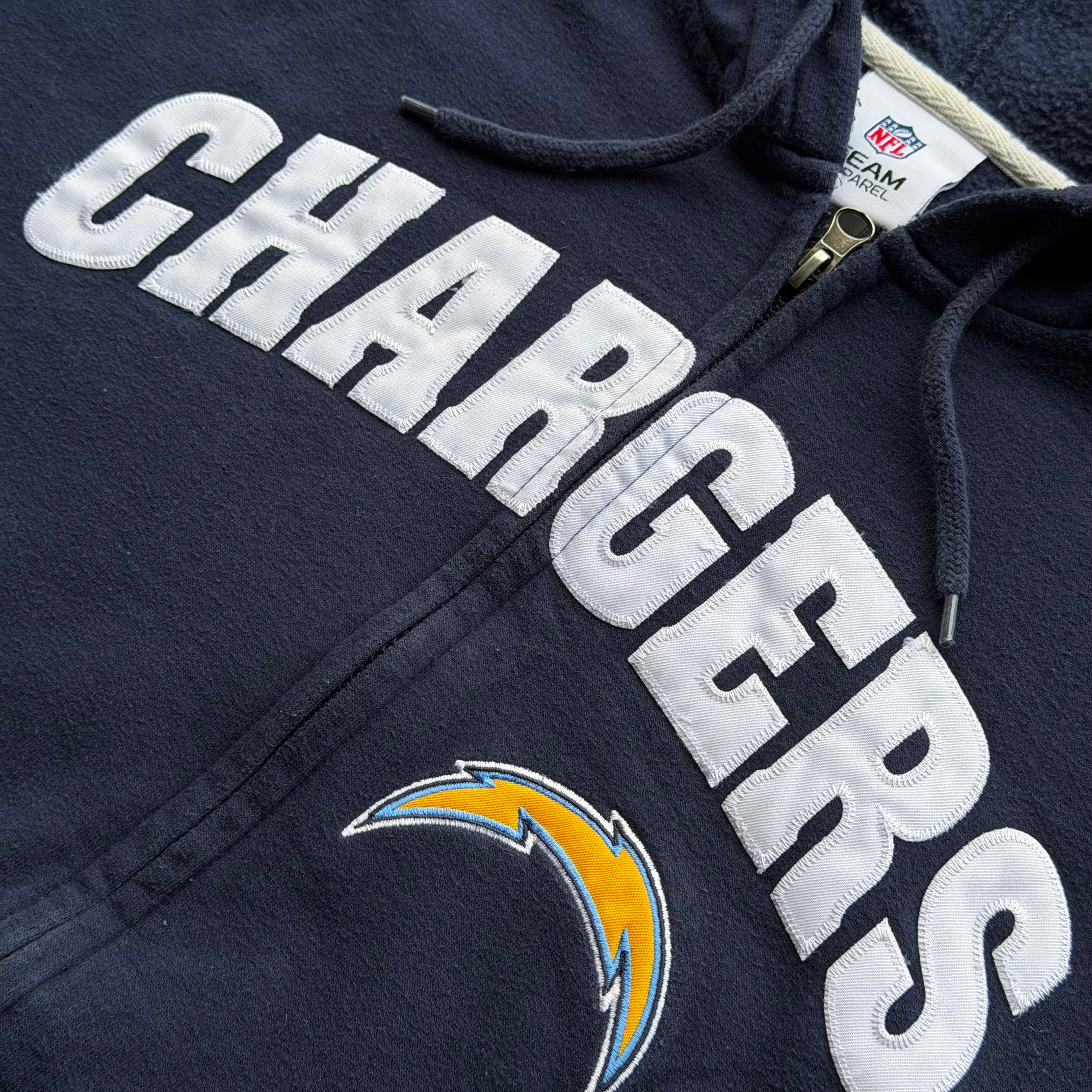 00'S CHARGERS NFL ZIP UP HOODIE (L)