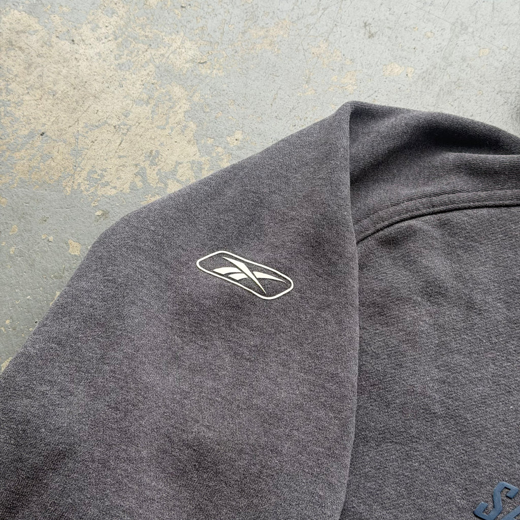 00'S CHARGERS EQUIPMENT REEBOK GREY HOODIE (XL)