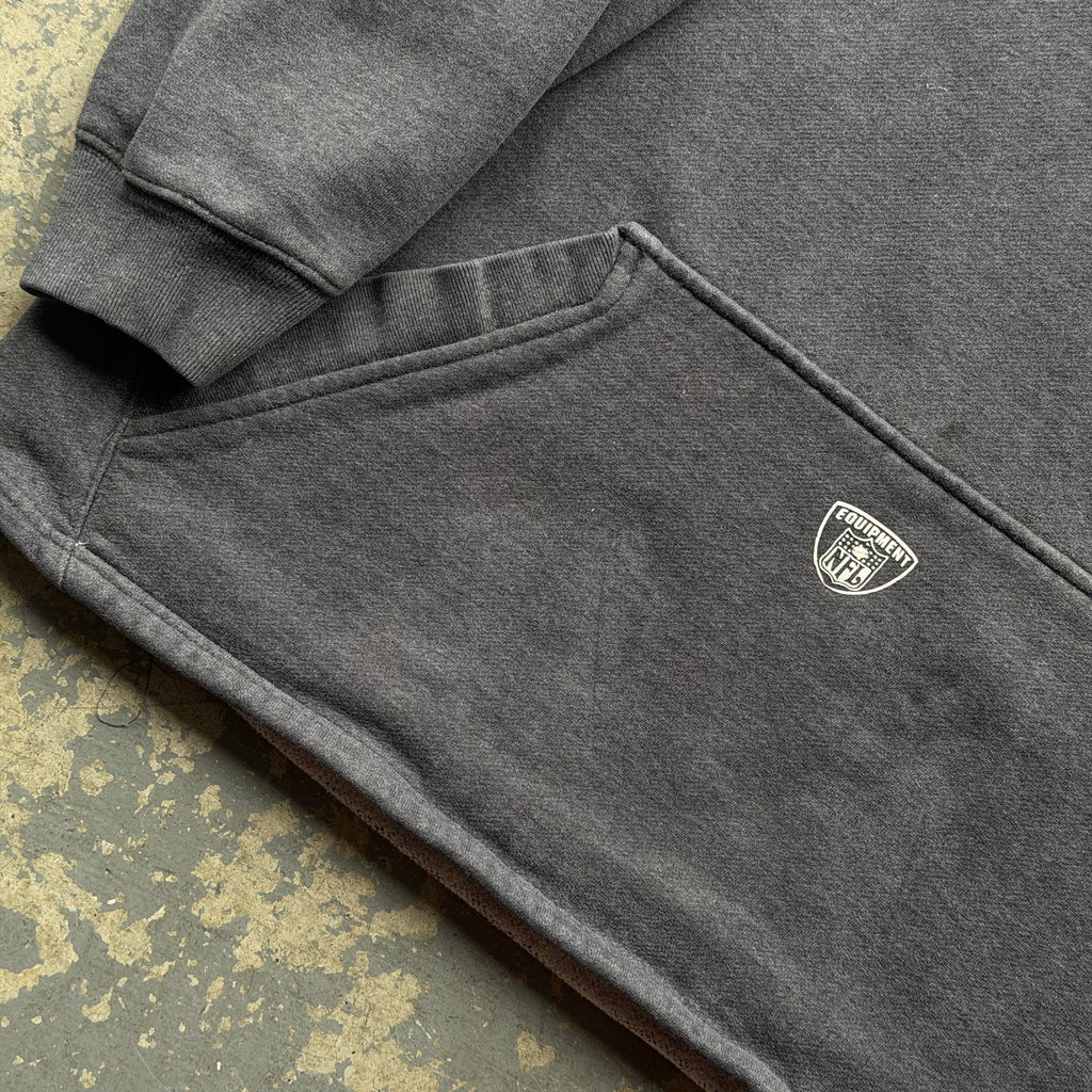 00'S CHARGERS EQUIPMENT REEBOK GREY HOODIE (XL)