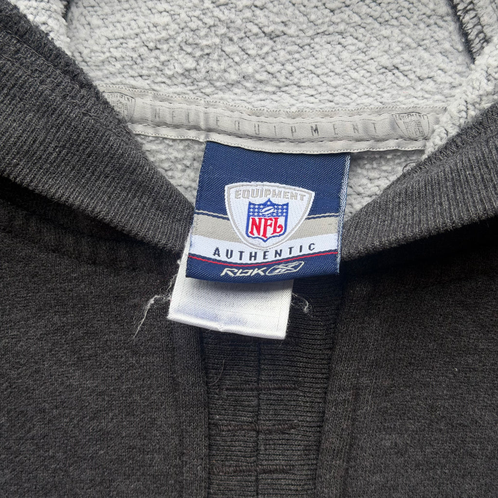 00'S CHARGERS EQUIPMENT REEBOK GREY HOODIE (XL)