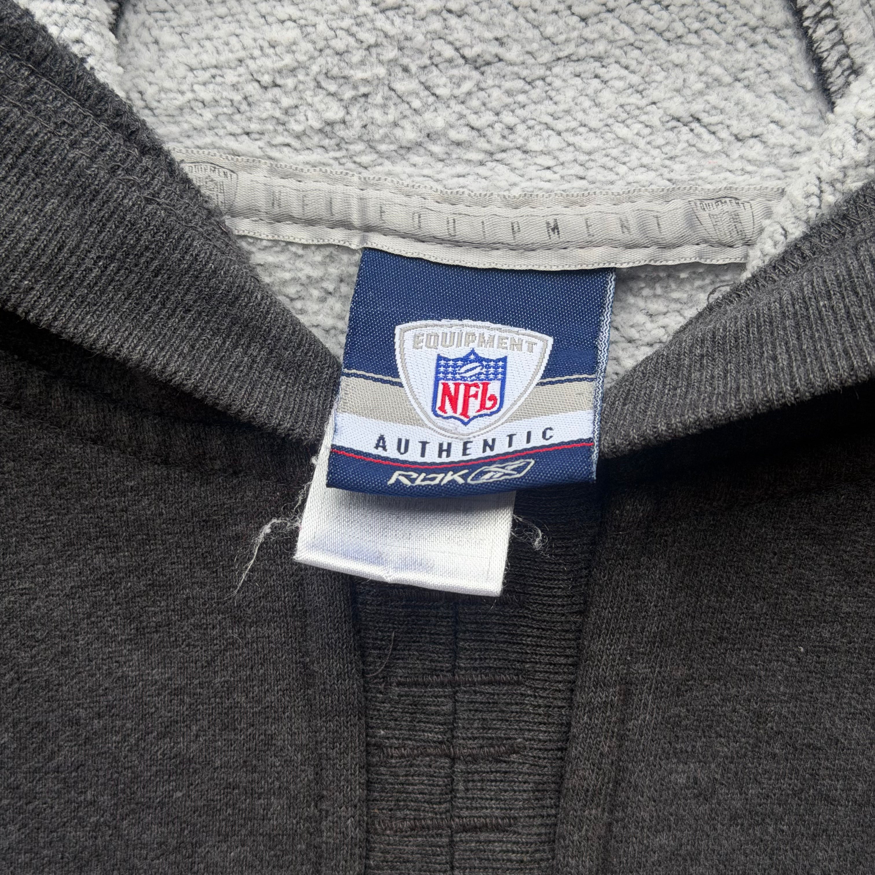 00'S CHARGERS EQUIPMENT REEBOK GREY HOODIE (XL)