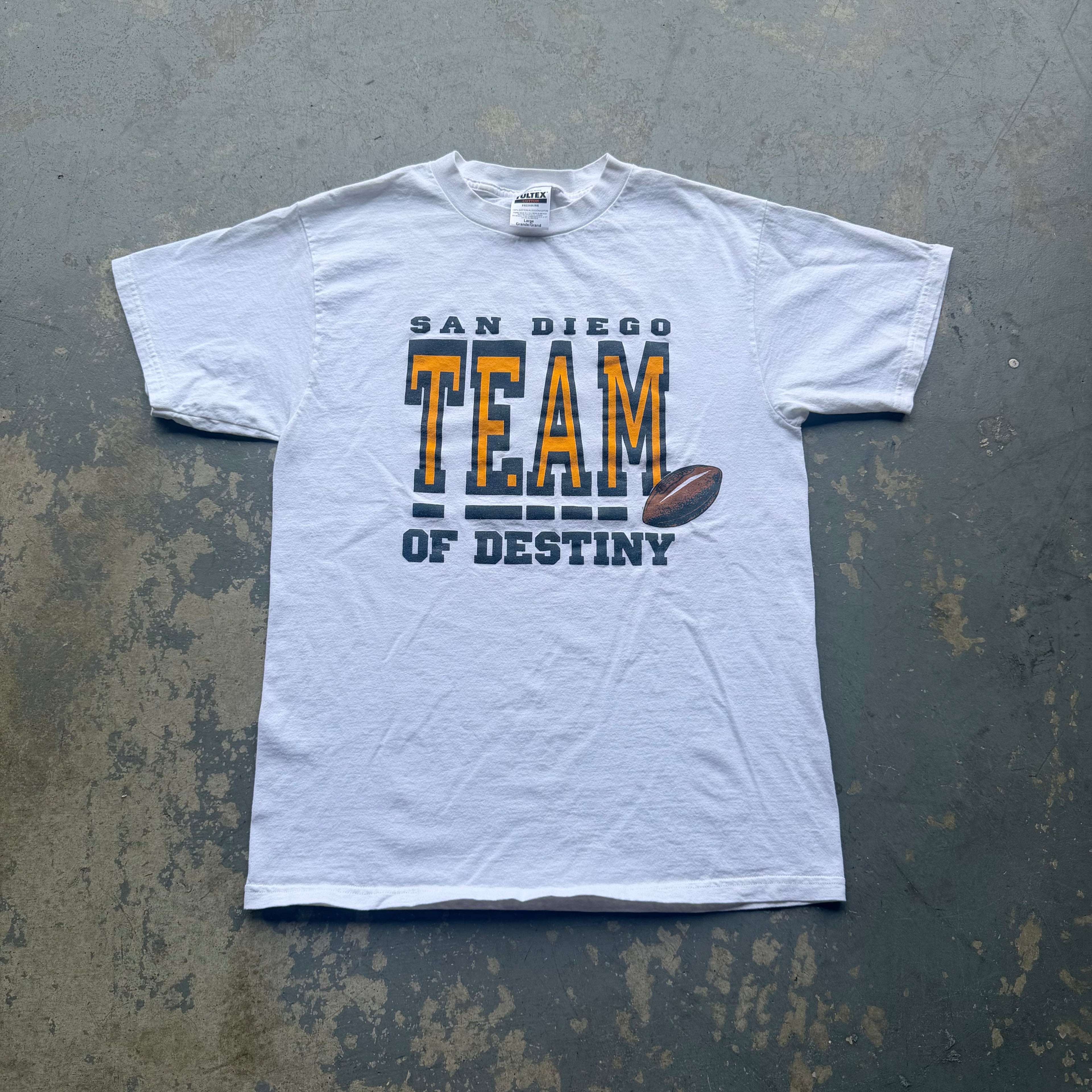 90'S CHARGERS TEAM OF DESTINY T-SHIRT (L)