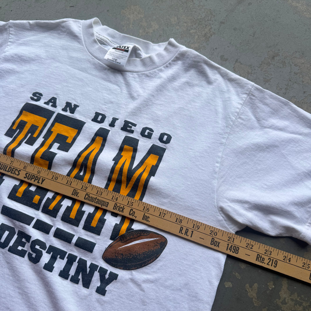 90'S CHARGERS TEAM OF DESTINY T-SHIRT (L)